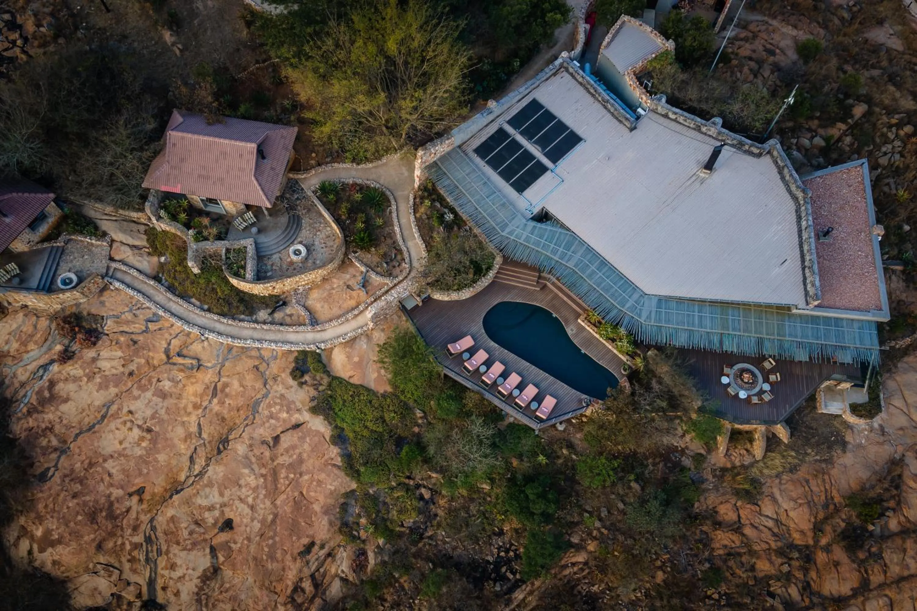 Property building in Zulu Rock Lodge - Babanango Game Reserve