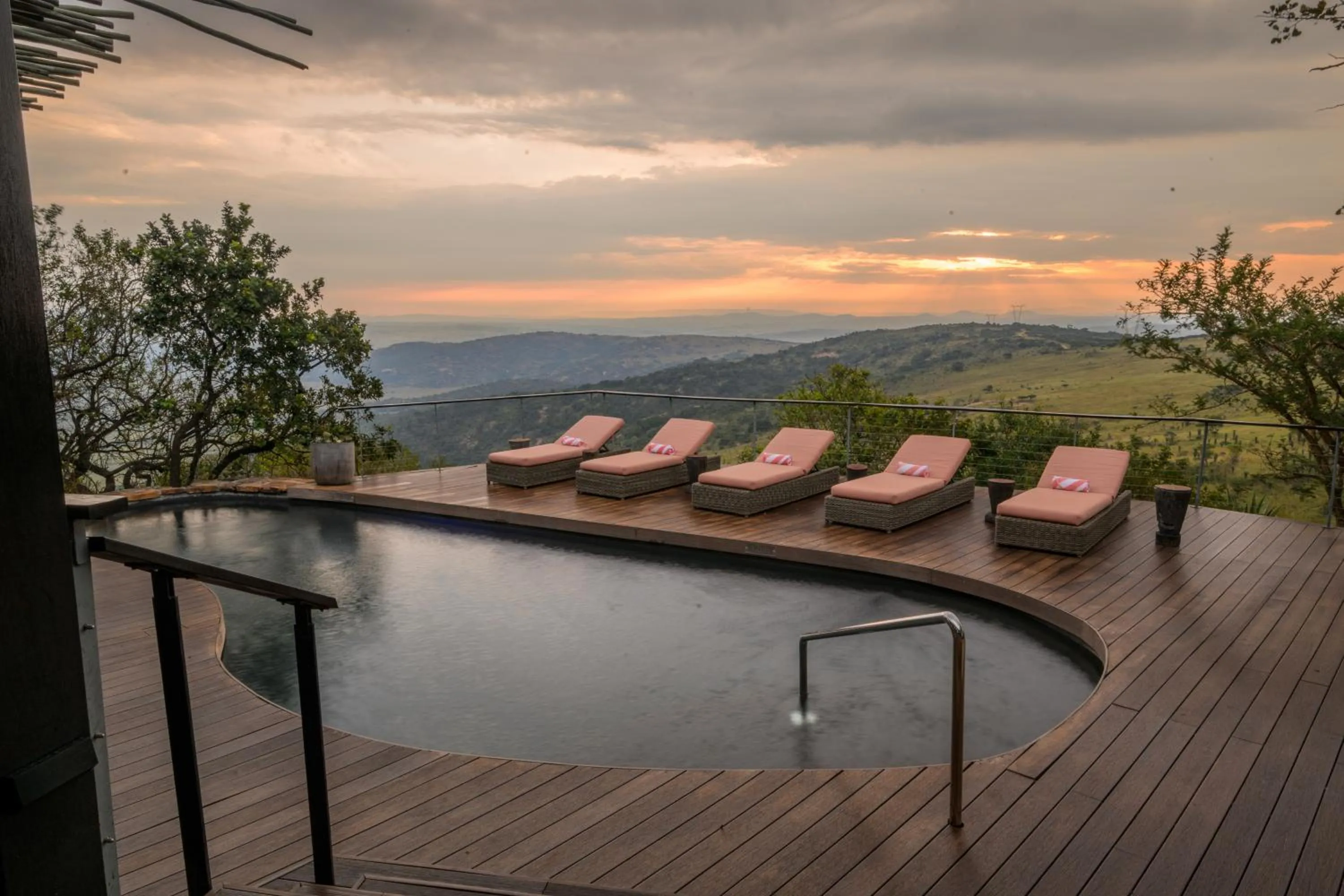 Patio in Zulu Rock Lodge - Babanango Game Reserve