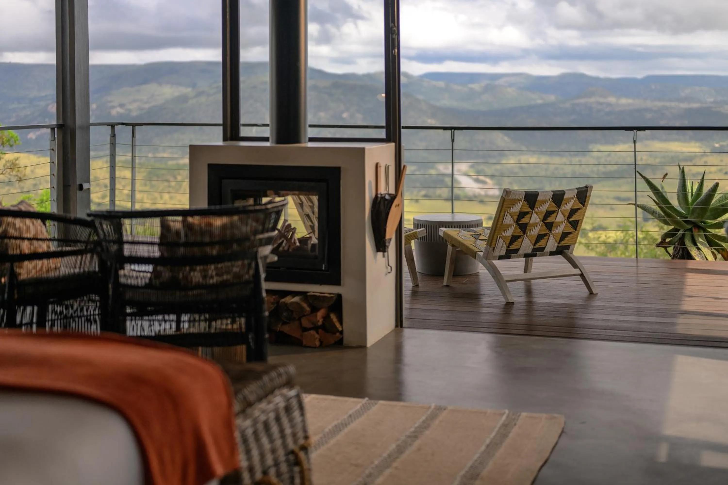 Balcony/Terrace in Zulu Rock Lodge - Babanango Game Reserve