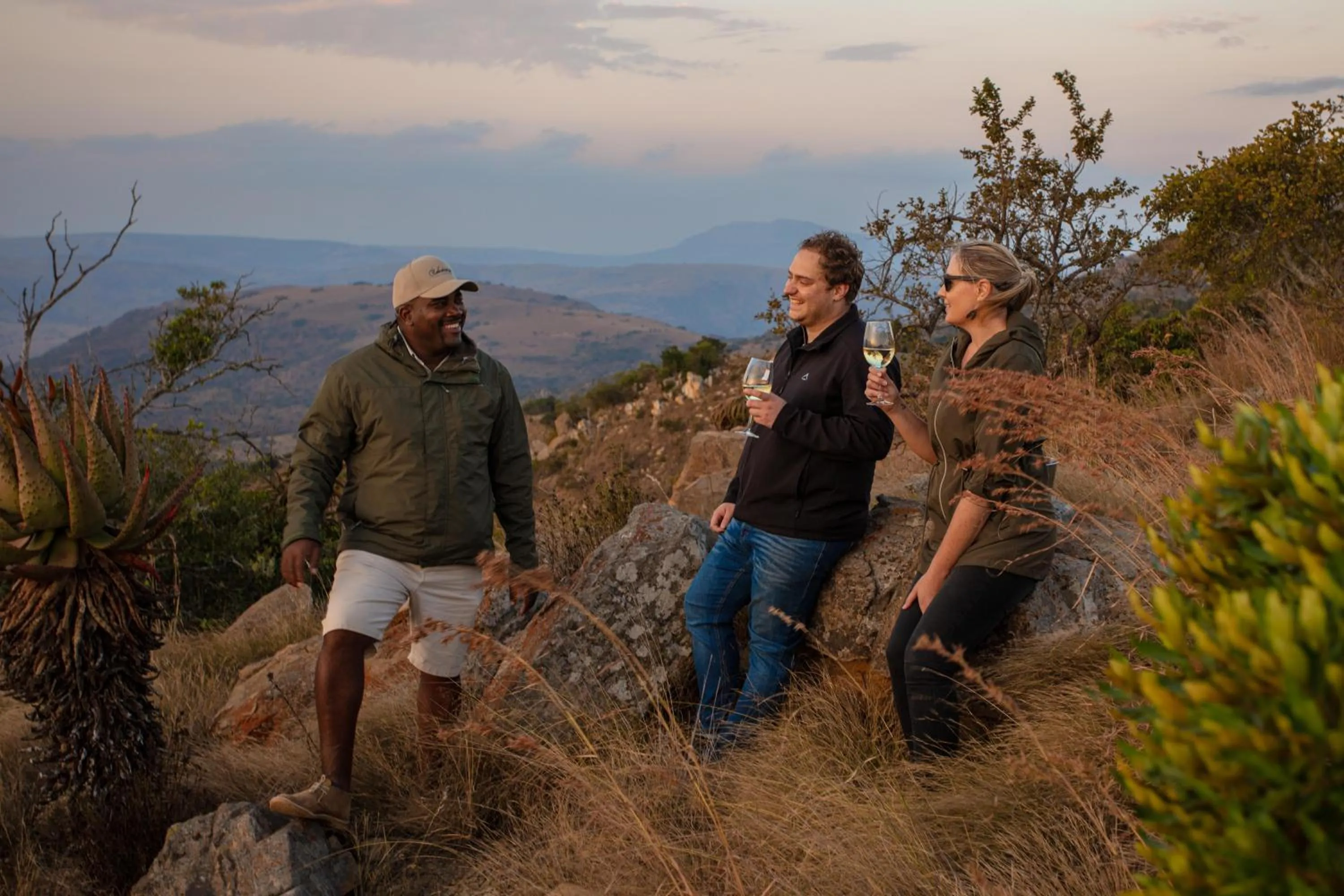 Natural landscape in Zulu Rock Lodge - Babanango Game Reserve