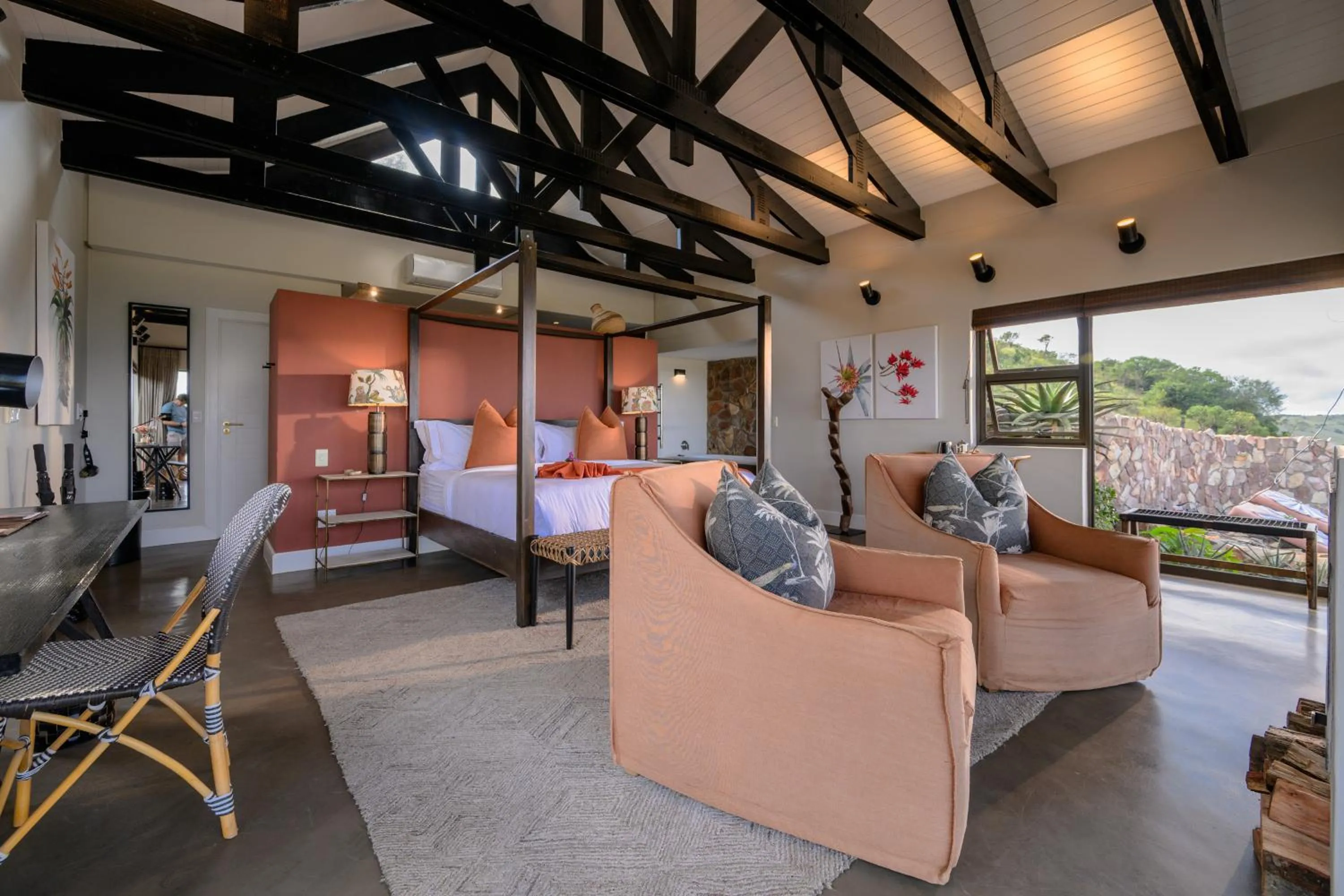 Bedroom in Zulu Rock Lodge - Babanango Game Reserve