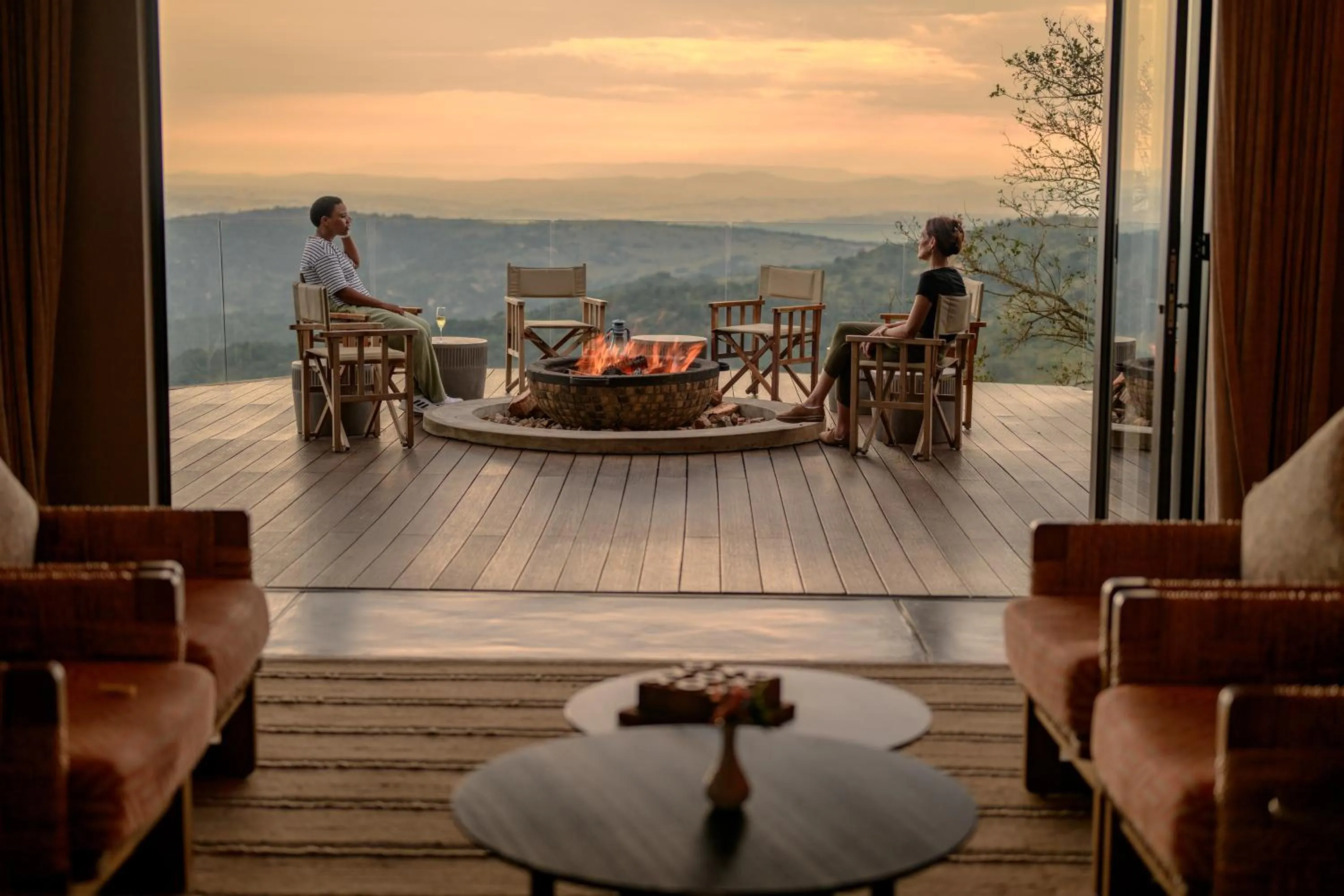 Patio in Zulu Rock Lodge - Babanango Game Reserve