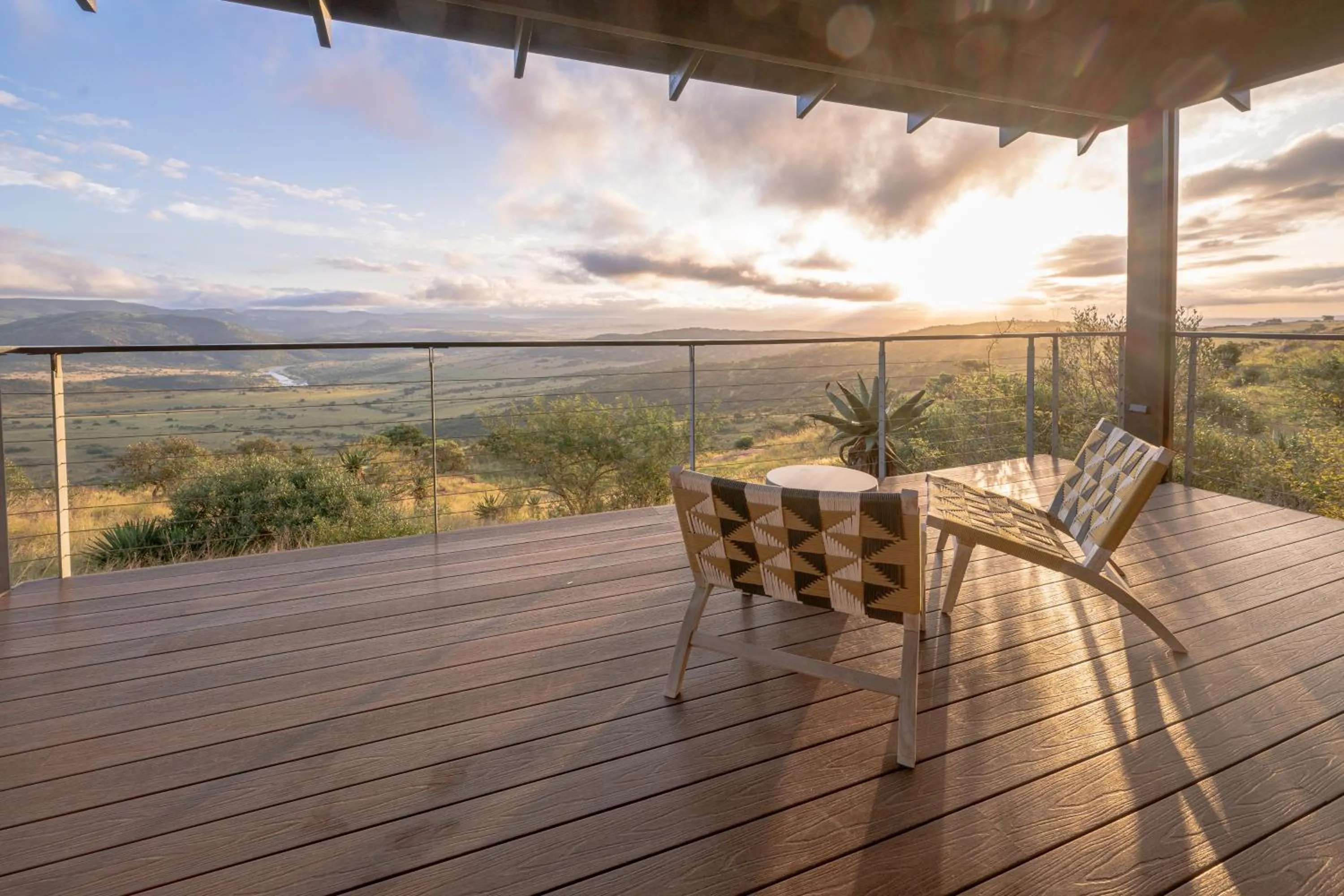 Balcony/Terrace in Zulu Rock Lodge - Babanango Game Reserve