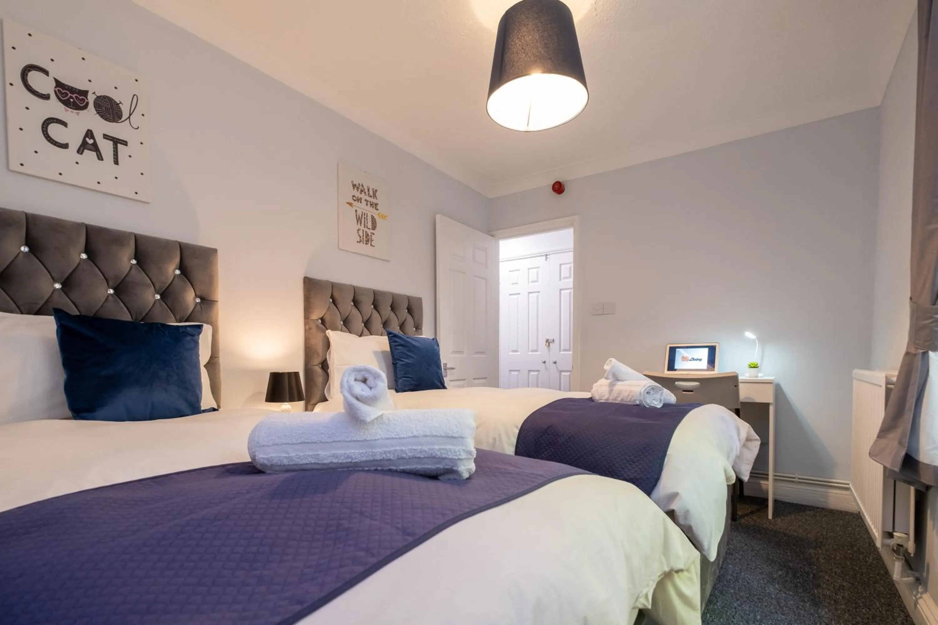Bedroom, Bed in Brunswick in Brighton and Hove by 9S Living