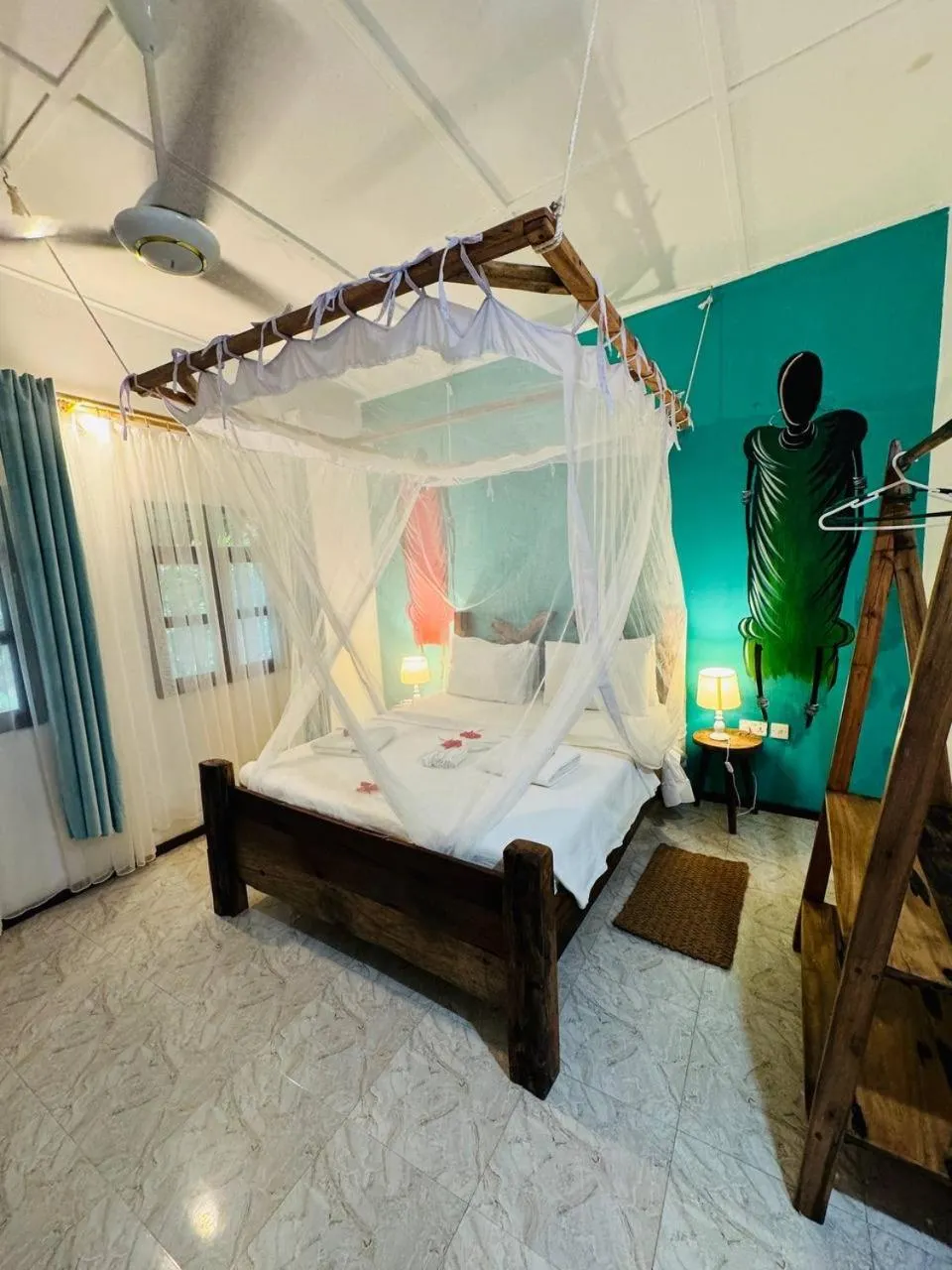 Bed in Babalao Bungalows