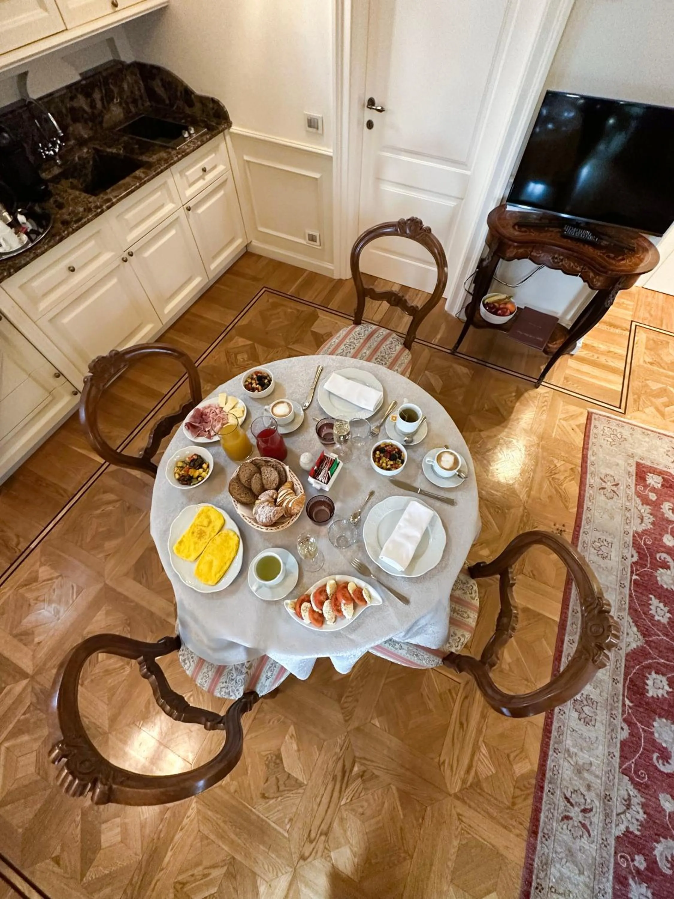 Continental breakfast in Relais Colle San Pietro