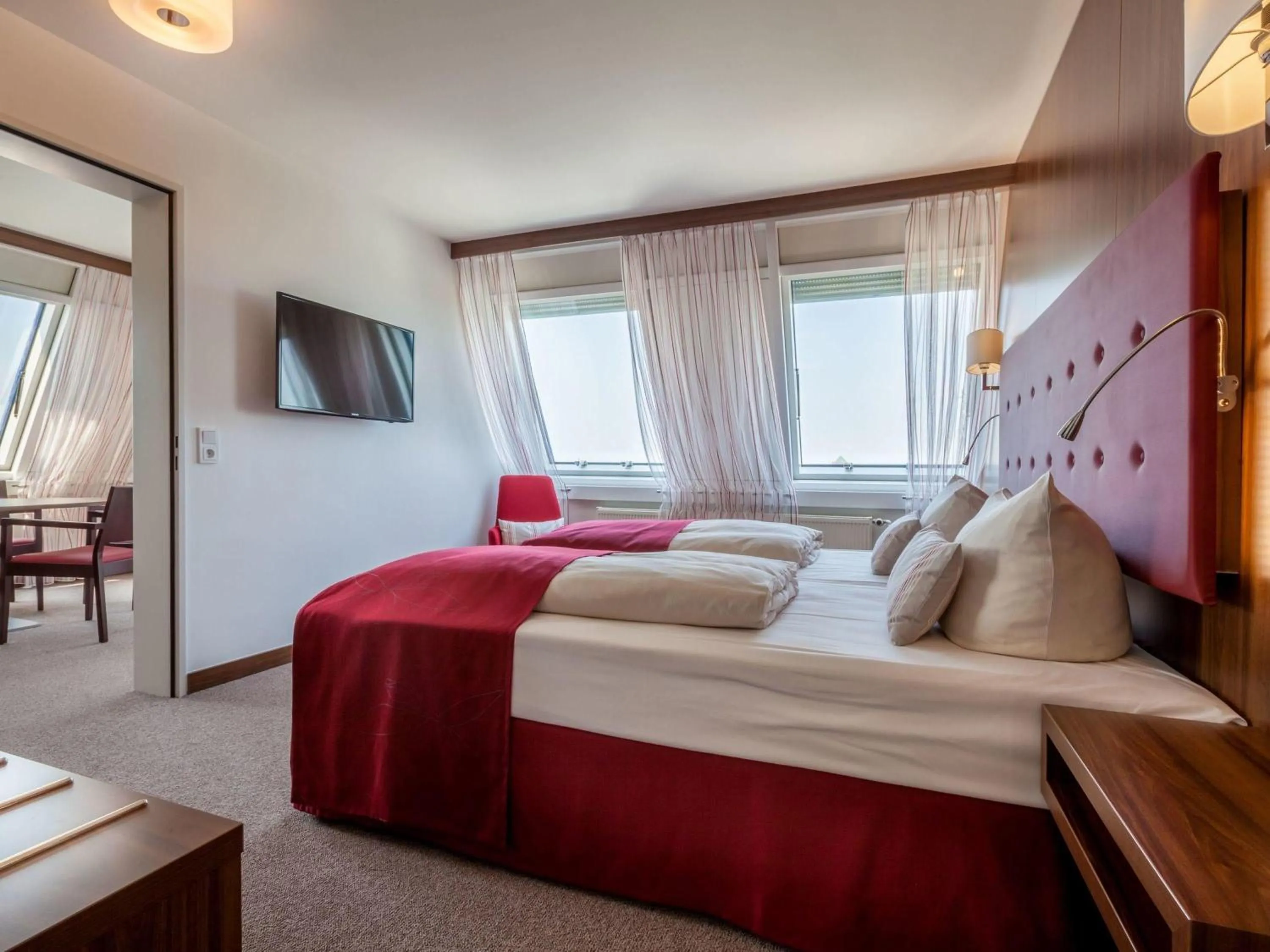 Bedroom, Bed in Fora Hotel Hannover by Mercure