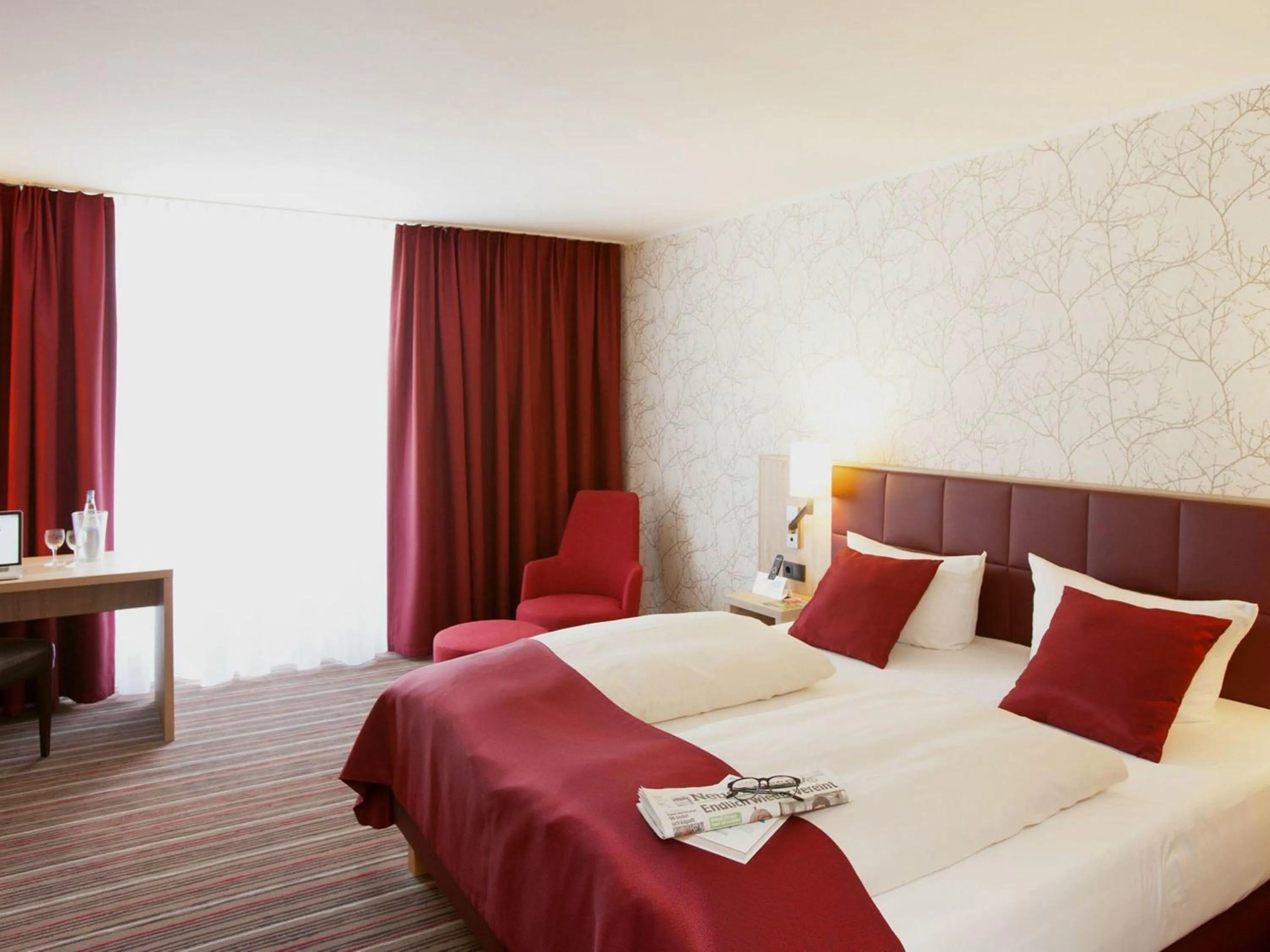 Bedroom, Bed in Fora Hotel Hannover by Mercure