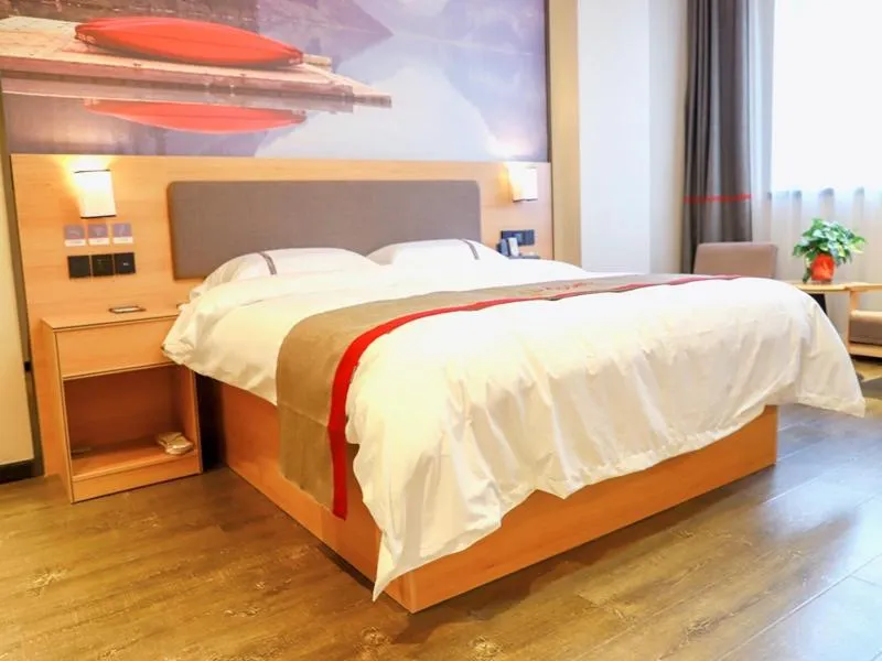 Bed in Thank Inn Chain Hotel Shanxi Yuncheng Ruicheng County Dongmao Plaza Store