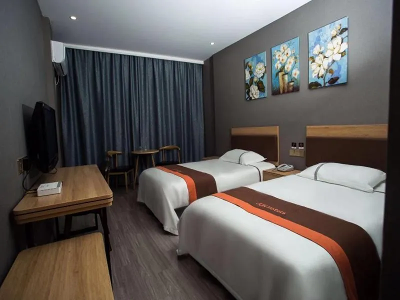 Bed in JUN Hotels Jiangsu Wuxi Jiangyin Changjing Coach Station Store