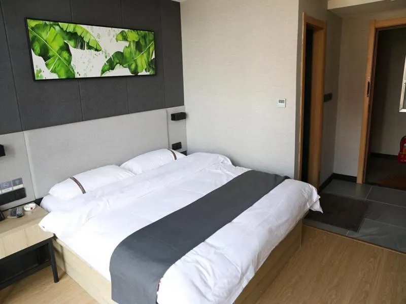 Bed in Thank Inn Chain Hotel Shanxi Jinzhong Yuci District Yunhua Street