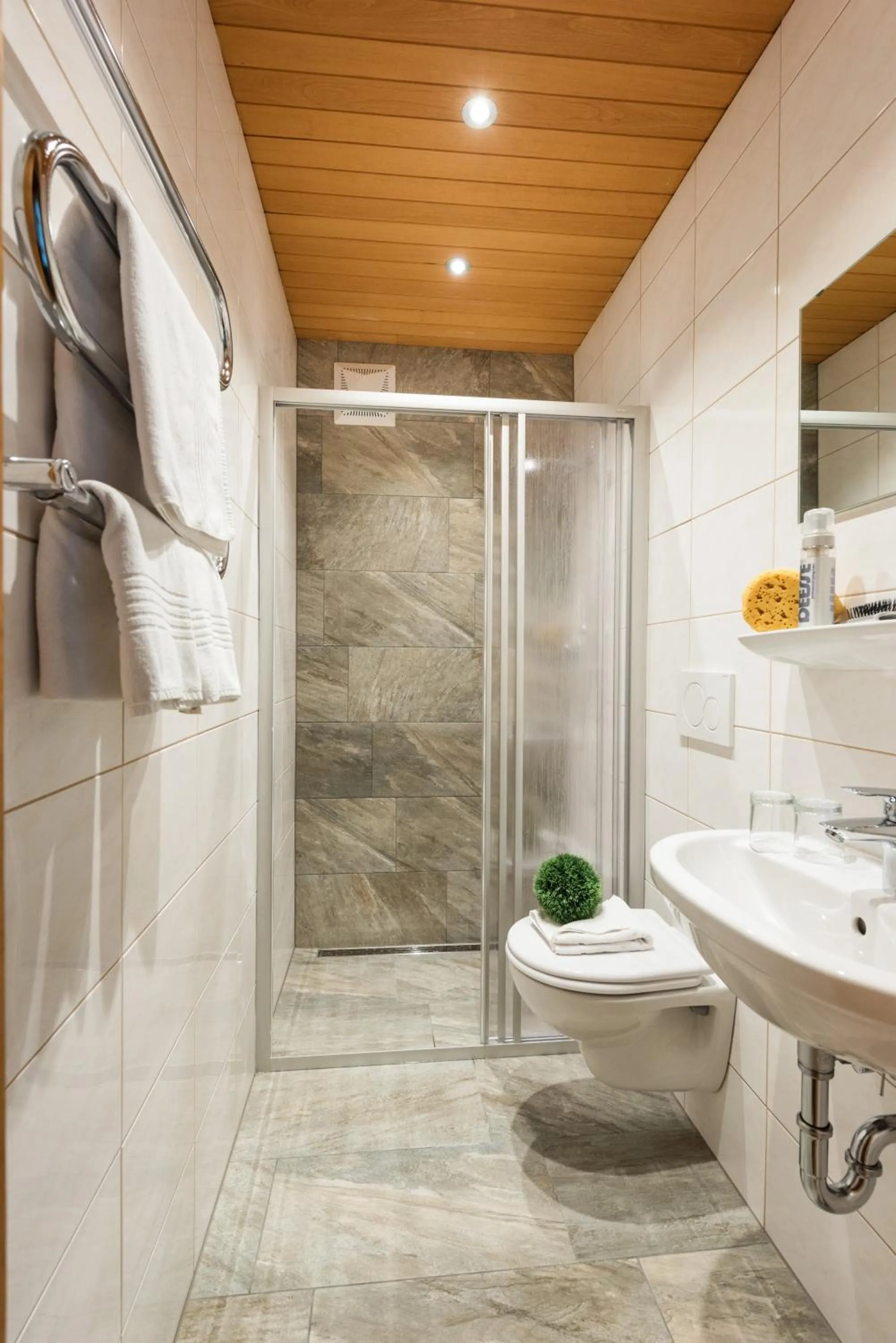 Shower in Hotel Alpenhof - New Sauna Area