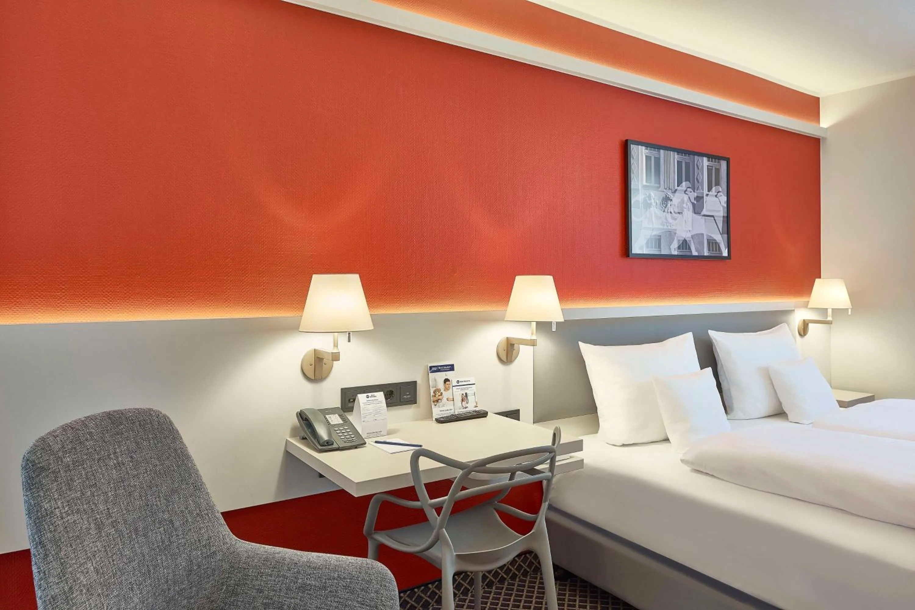 Bedroom, Bed in Best Western Hotel Leipzig City Centre