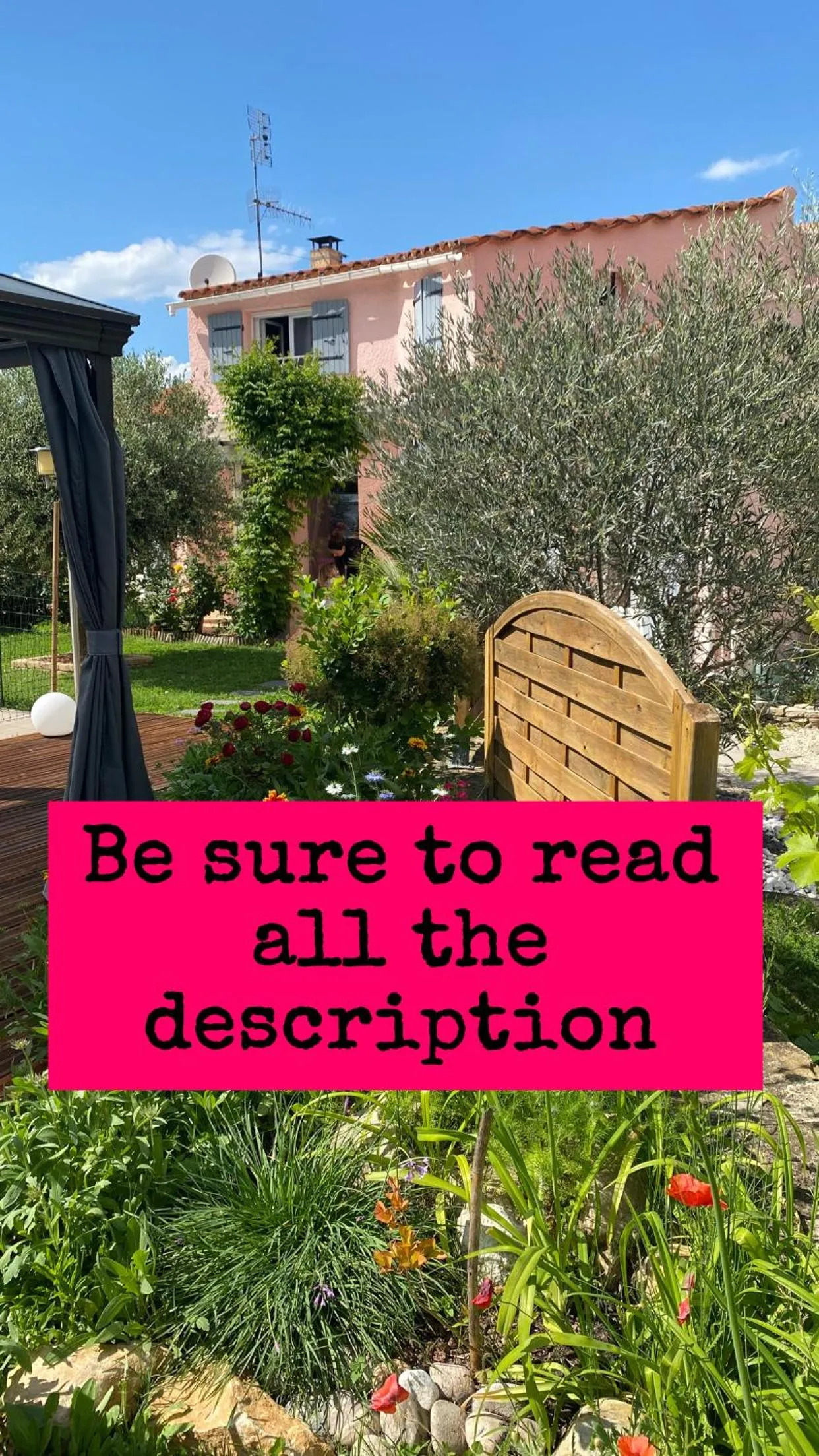 Text overlay in Chambre d’hôtes vaucluse