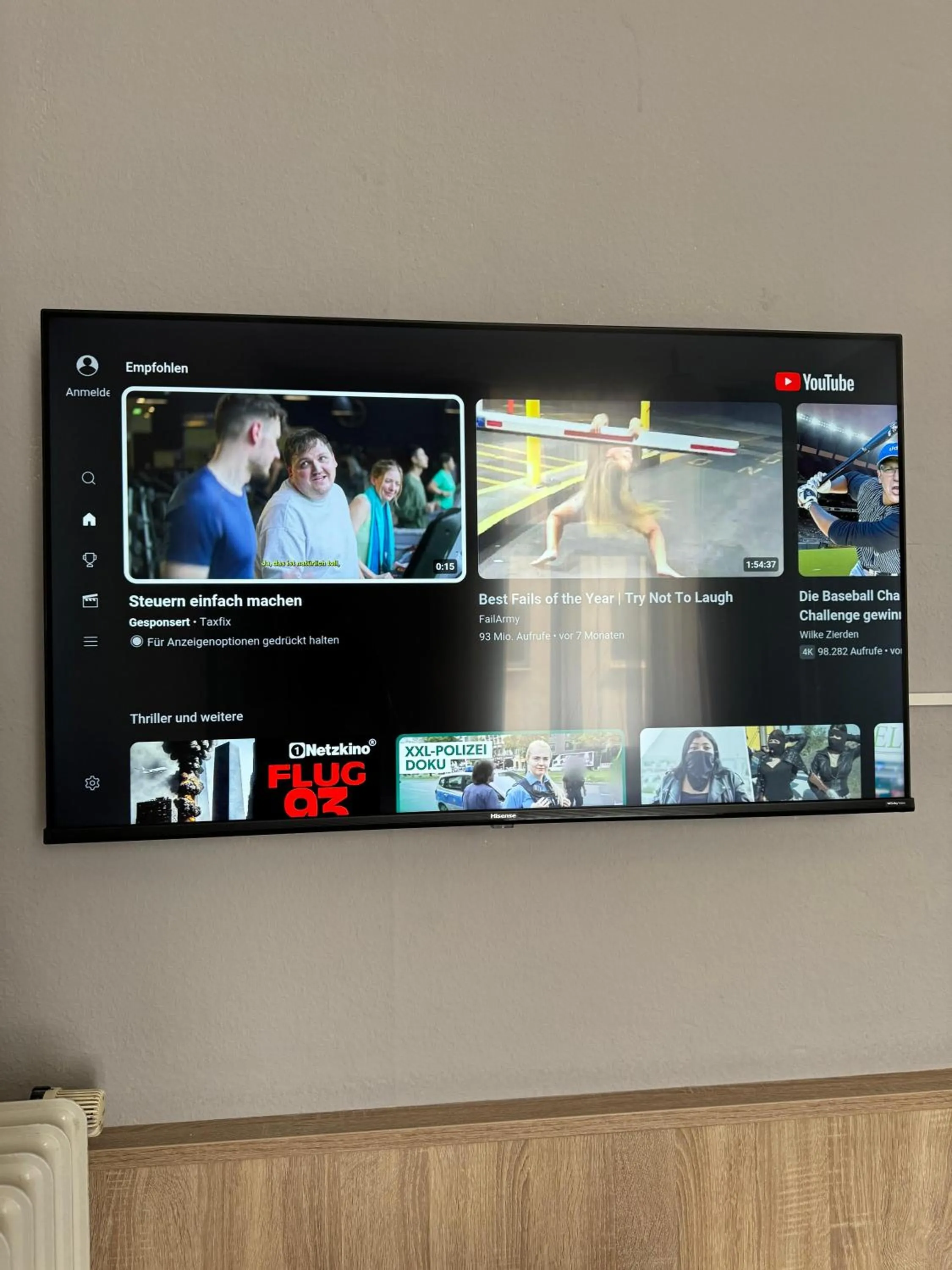 TV and multimedia in Hotel Kieler Hof - Hamburg Central Station