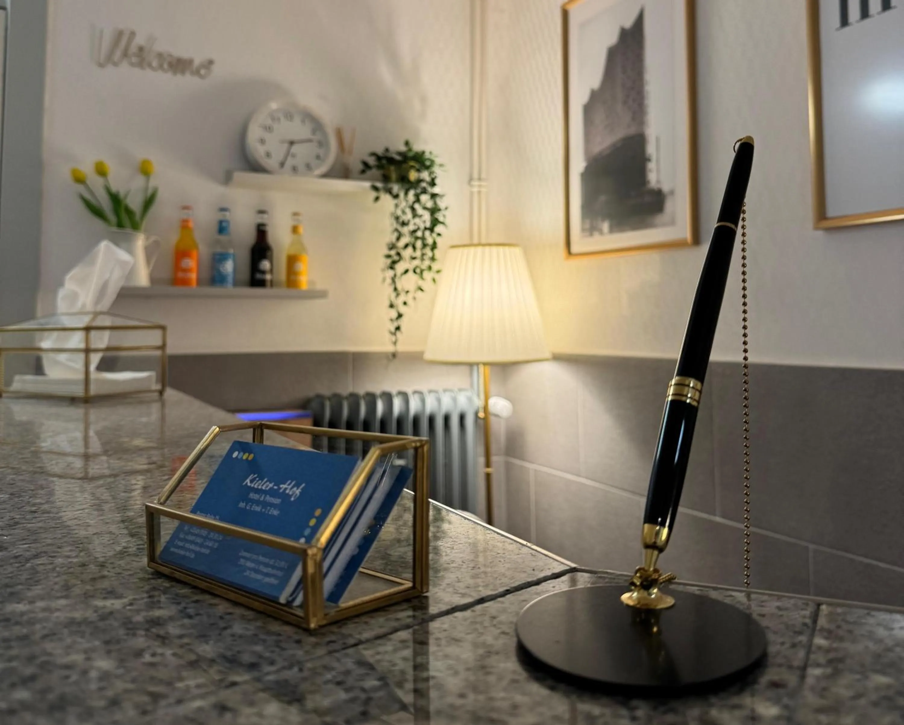 Lobby or reception in Hotel Kieler Hof - Hamburg Central Station