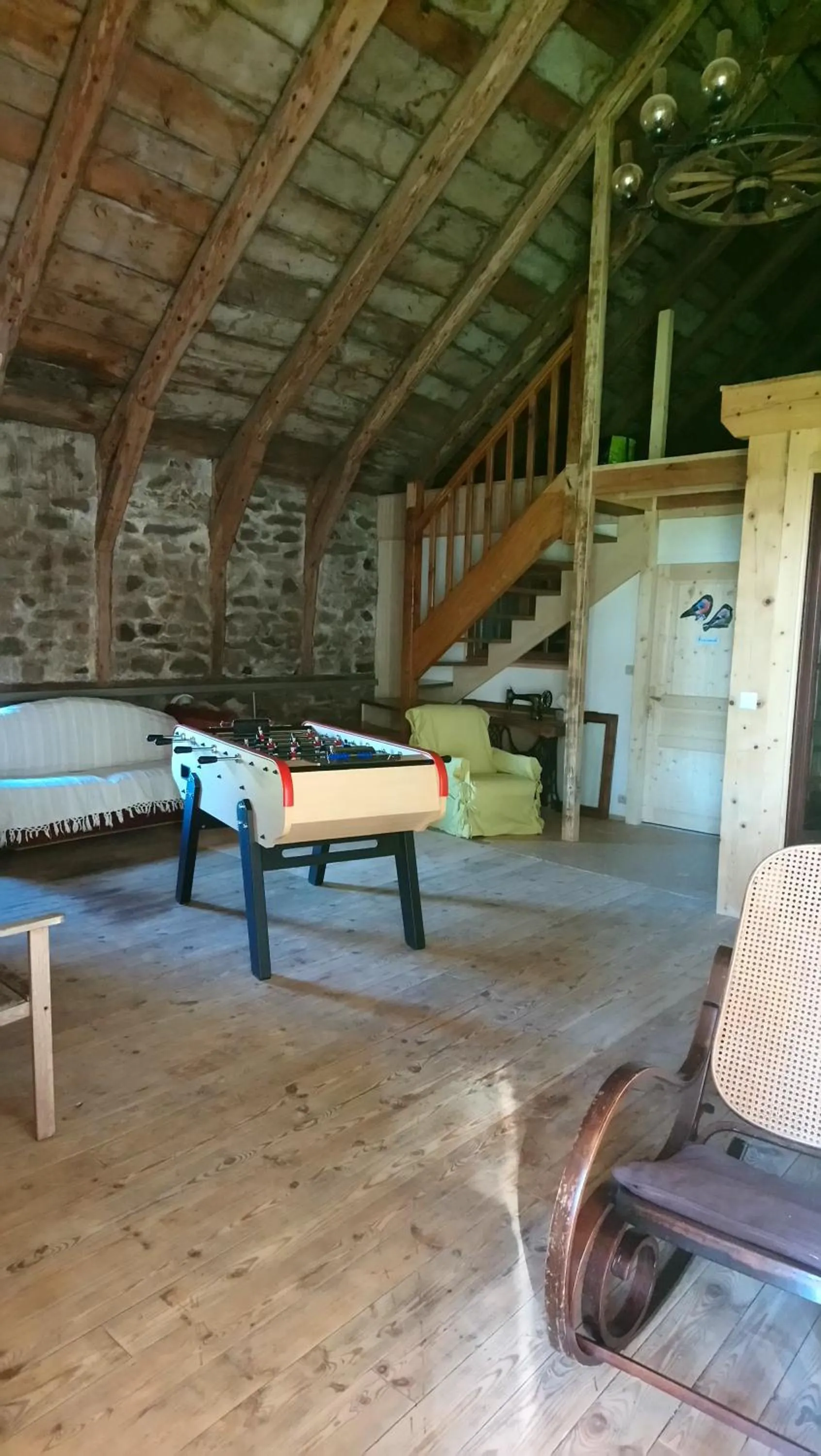 Living room in la ferme du crie