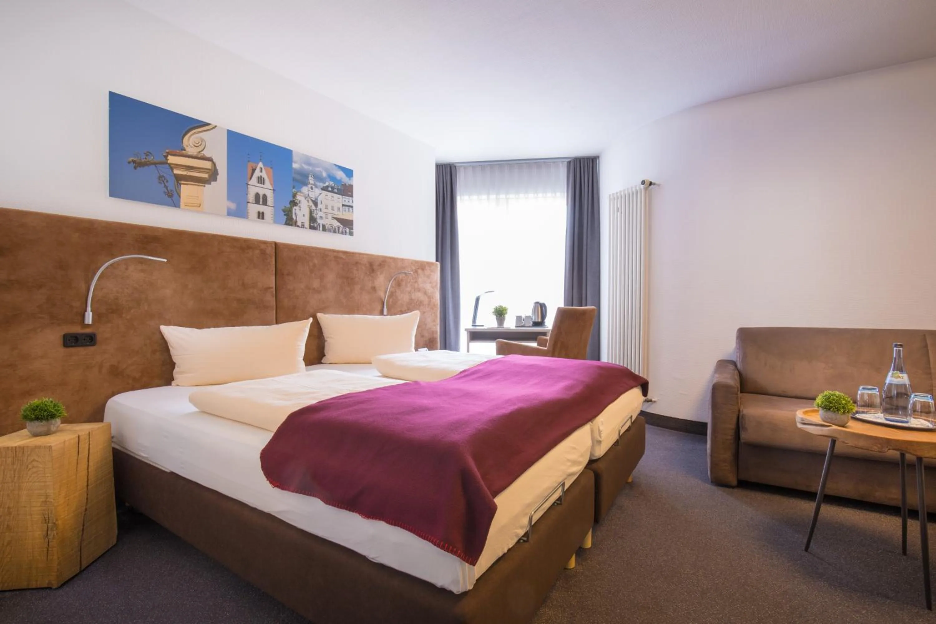 Bed in Hotel Residenz