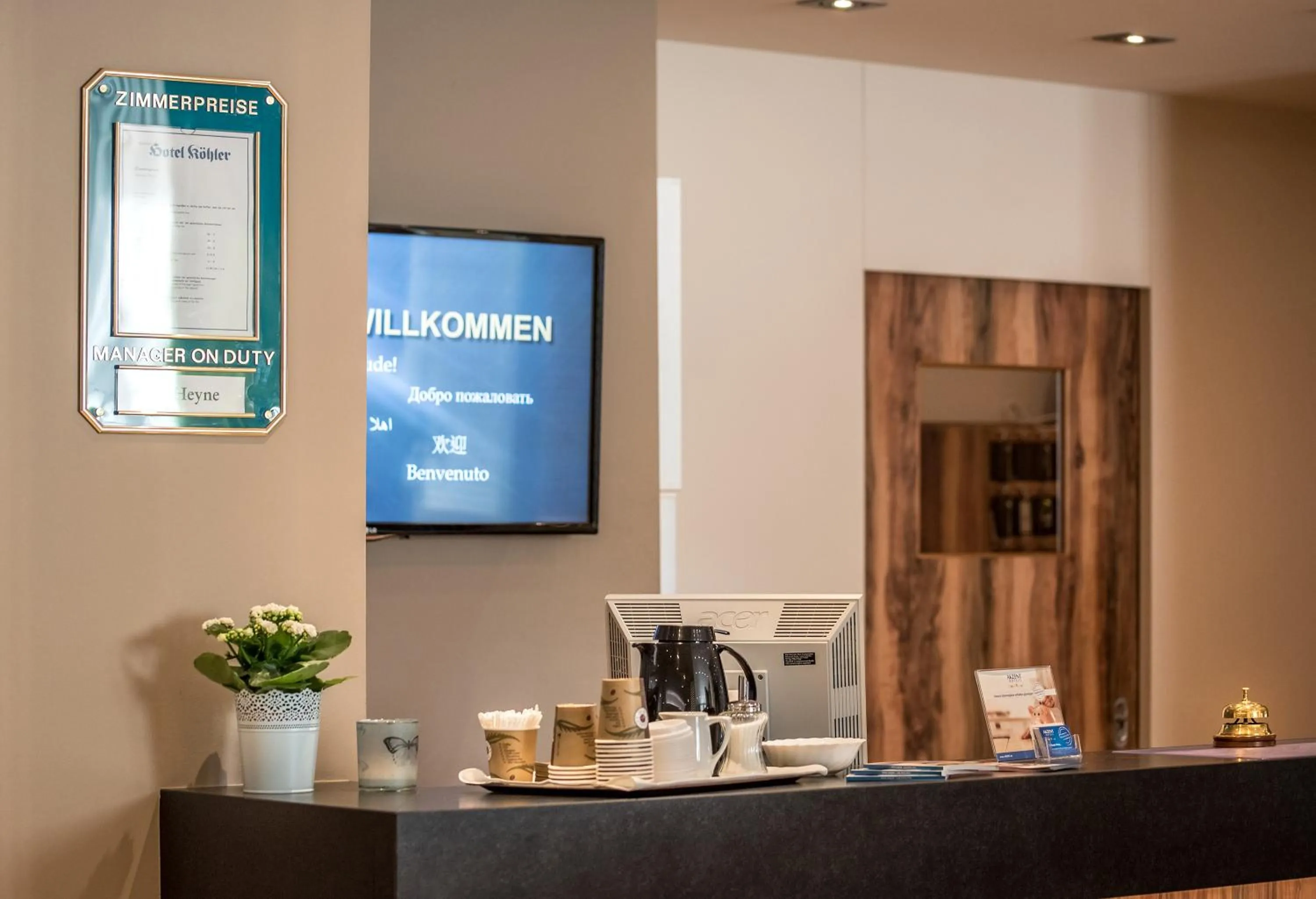 Lobby or reception in Akzent Hotel Köhler