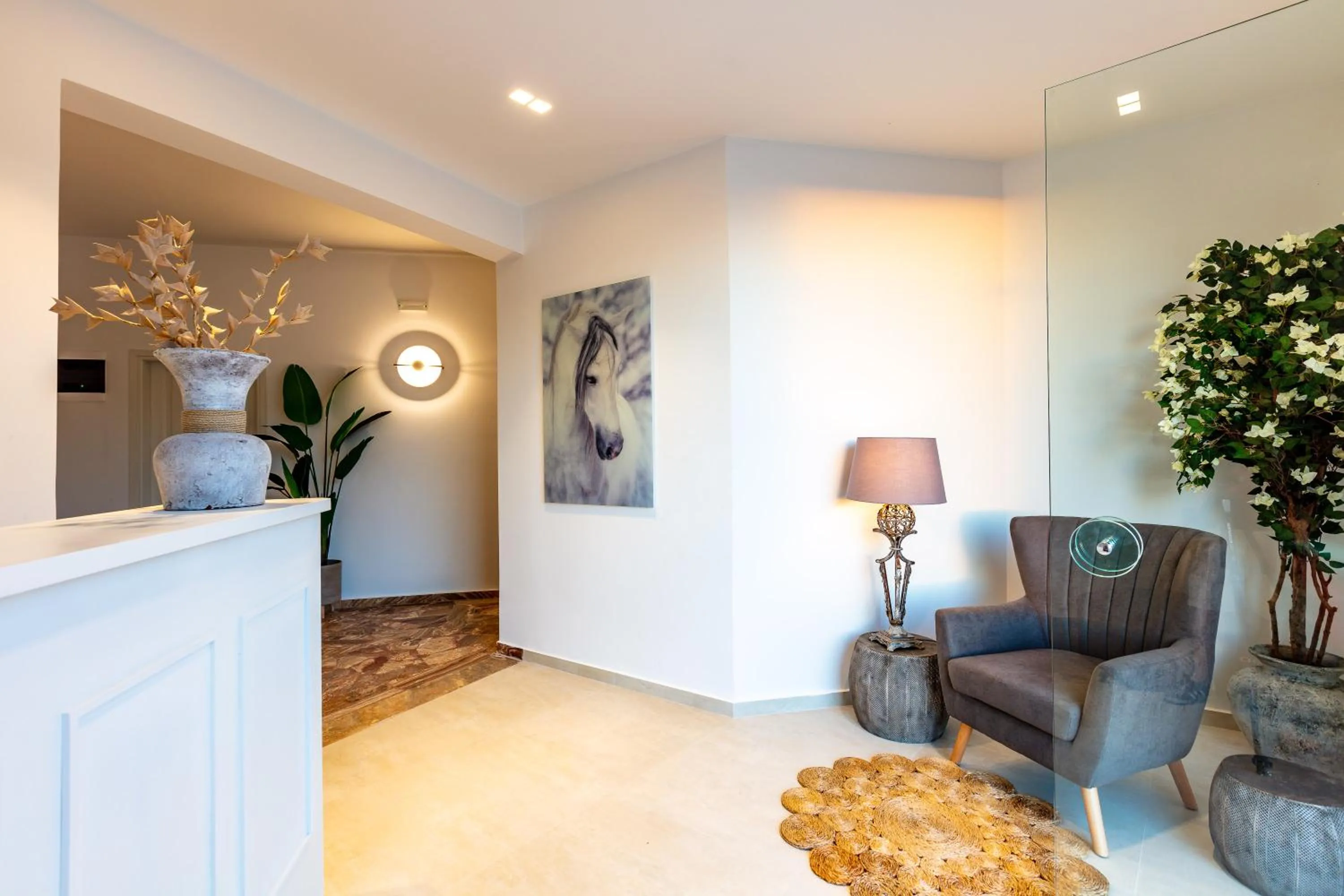 Lobby or reception in Pinelopi Beach Suites