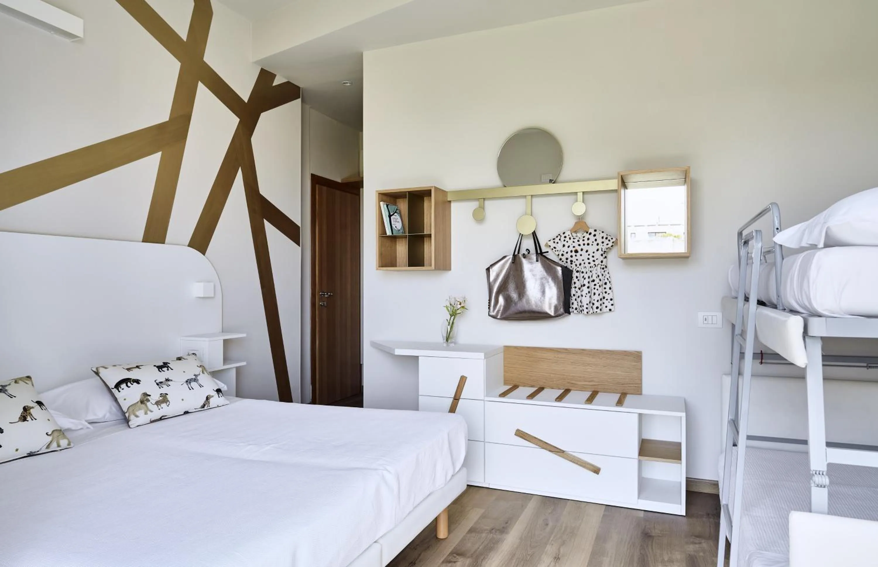 Bed in Hotel La Fenice