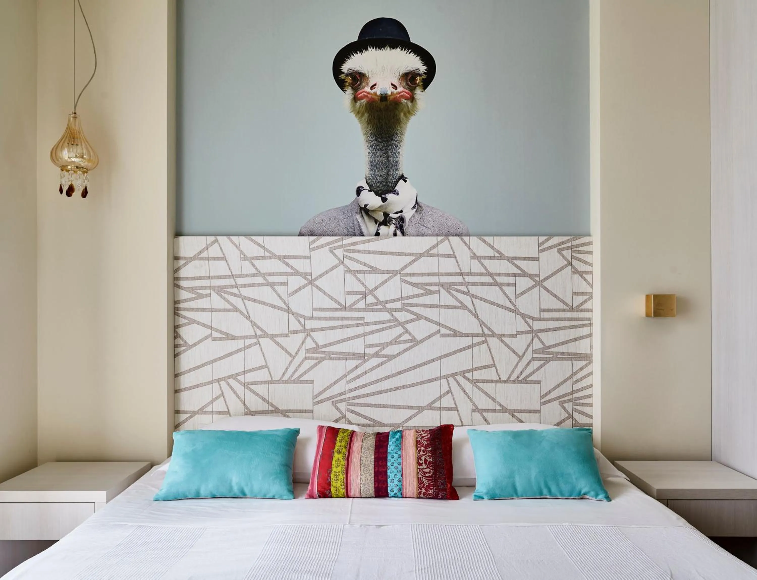 Bed in Hotel La Fenice