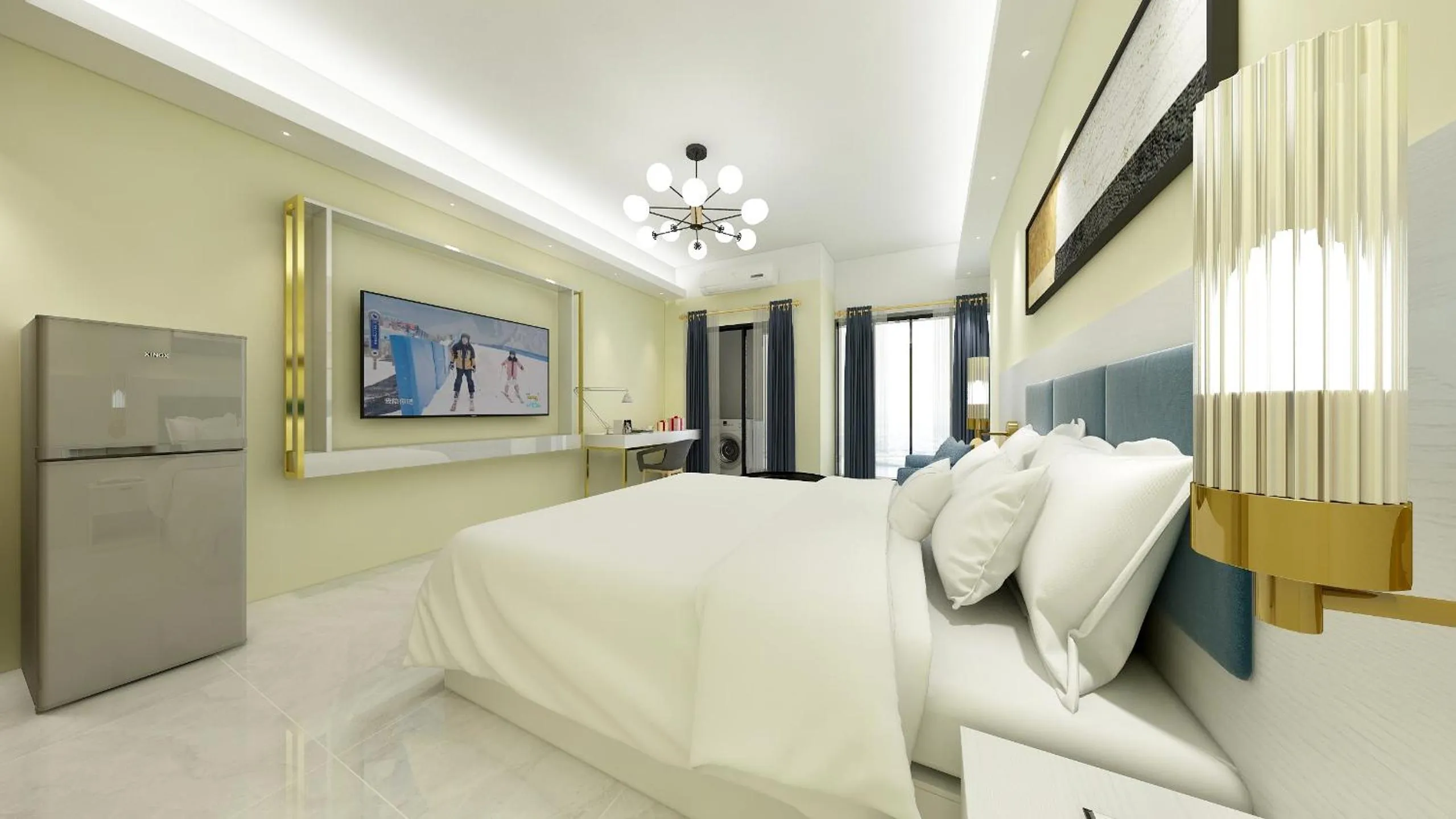 Bed in Foshan Laide Apartment