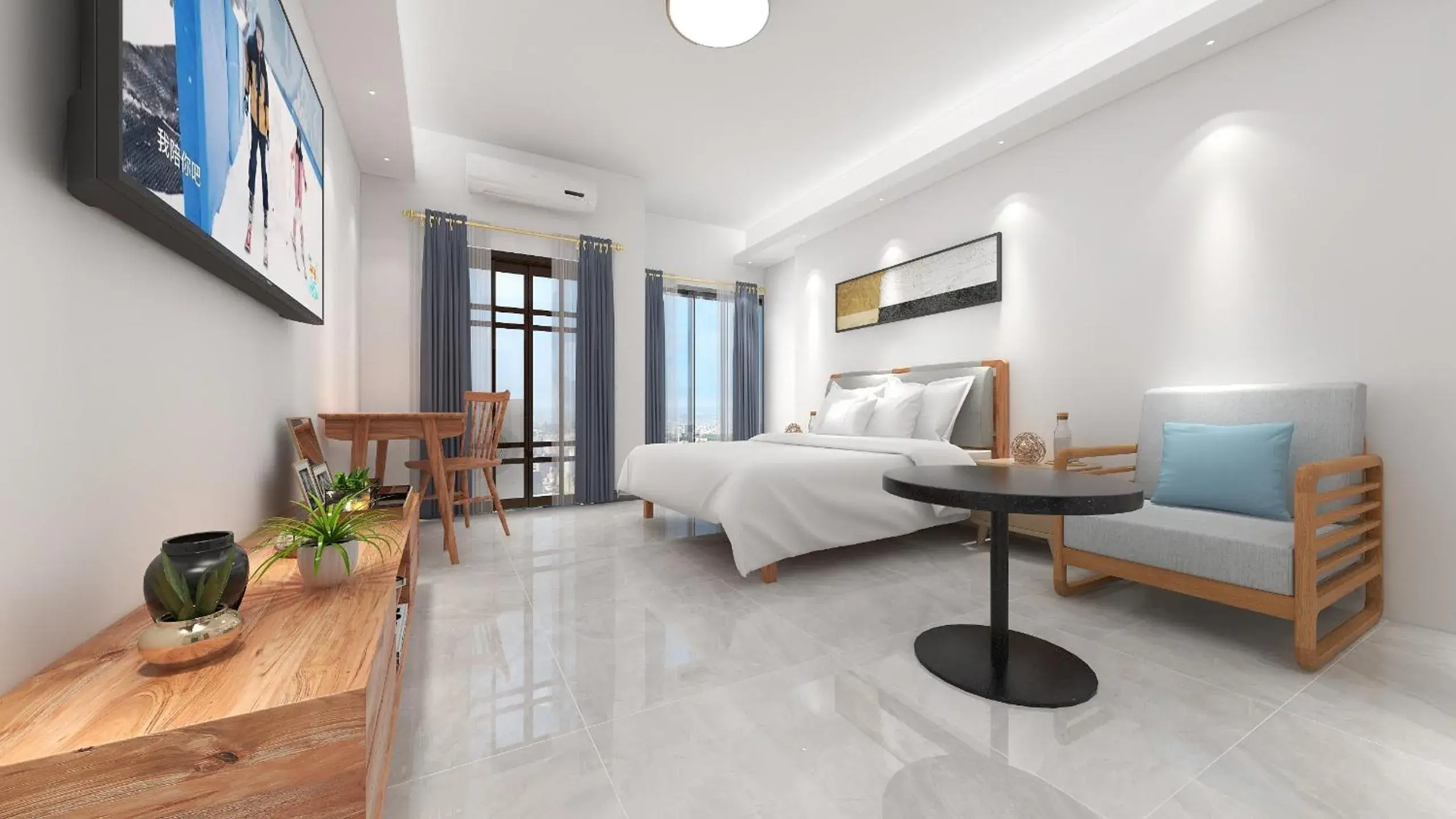 Standard Queen Room in Foshan Laide Apartment Standard Queen Room in Foshan Laide Apartment