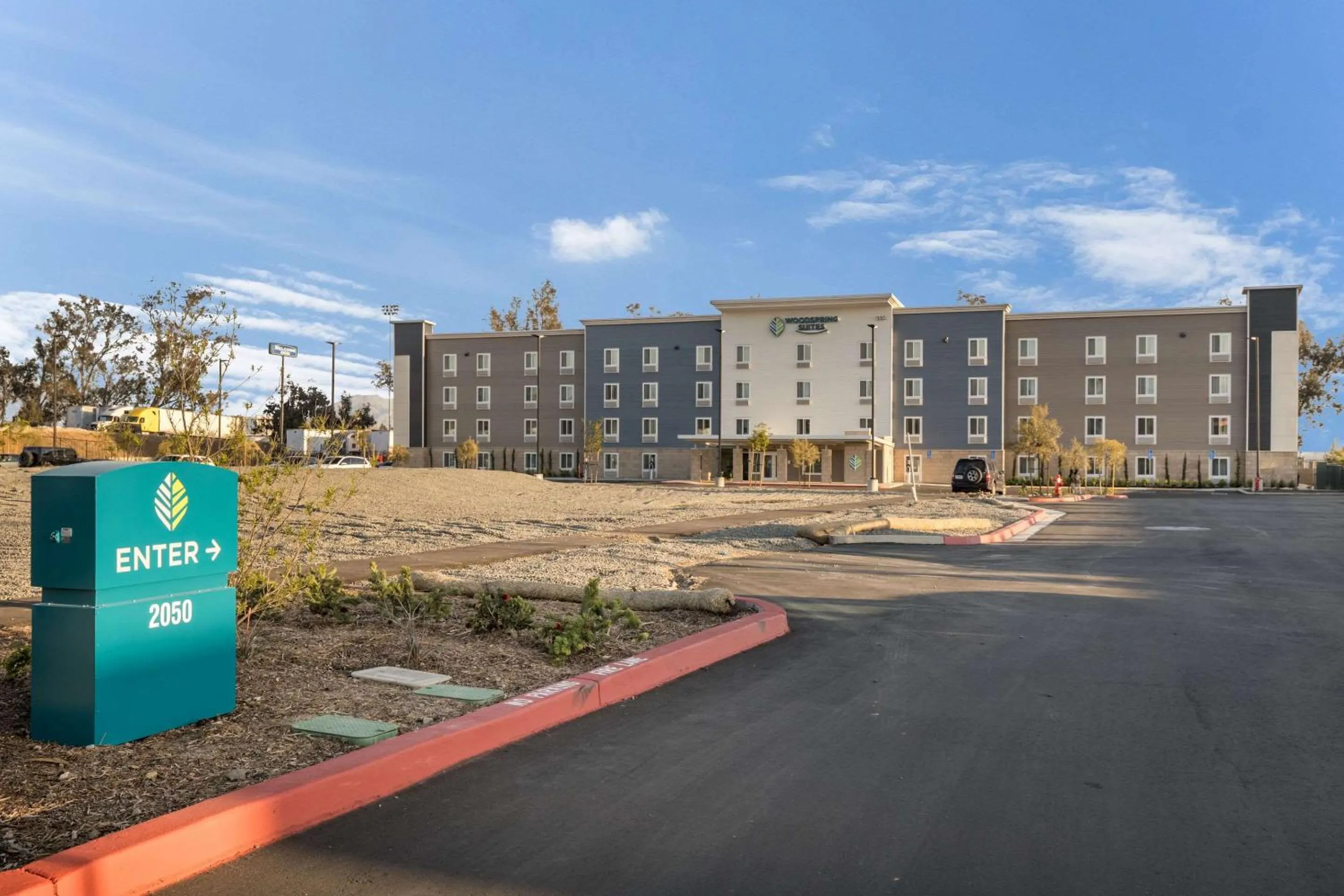 Property building in WoodSpring Suites Colton