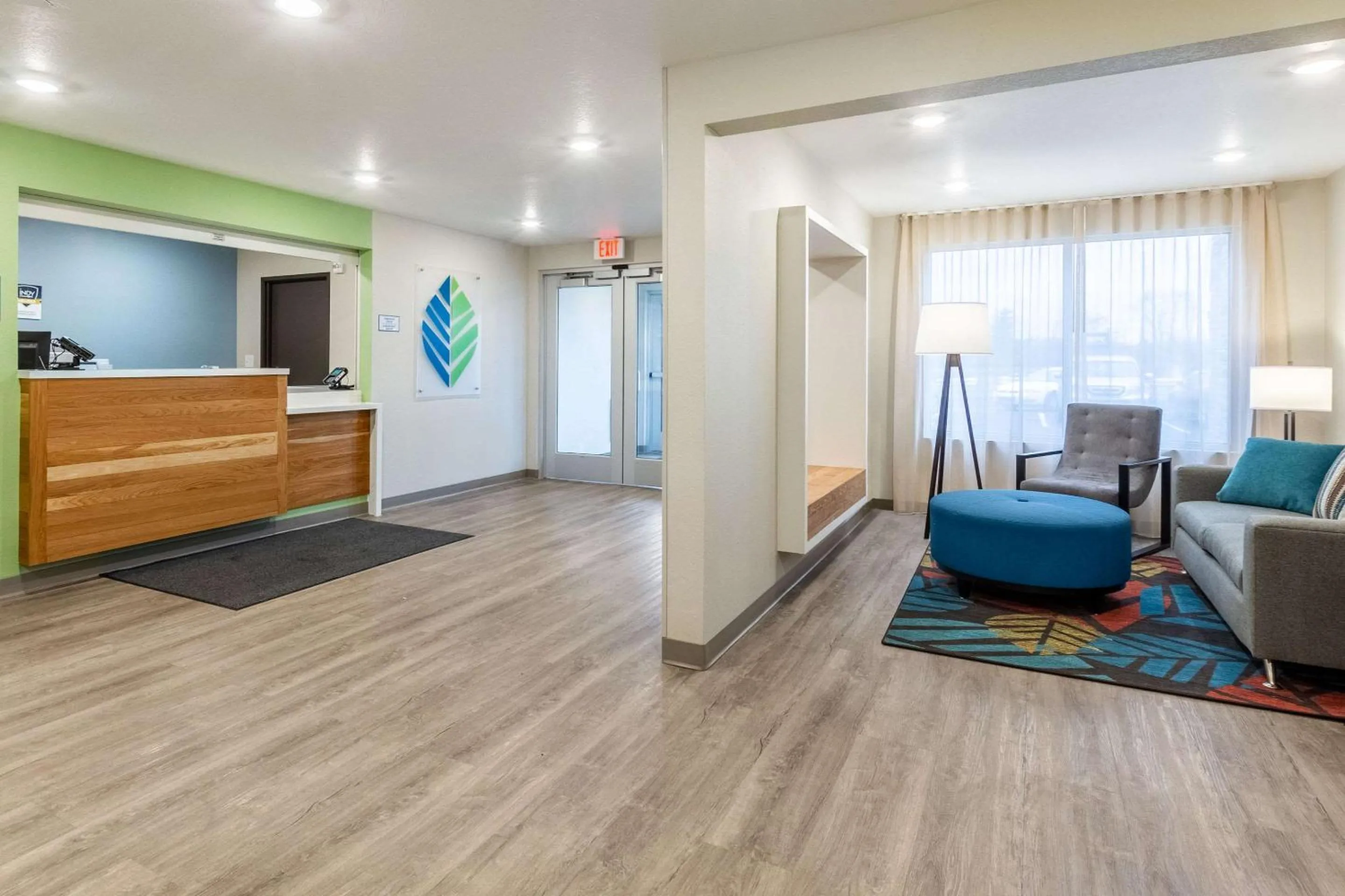 Lobby or reception in WoodSpring Suites Indianapolis Castleton