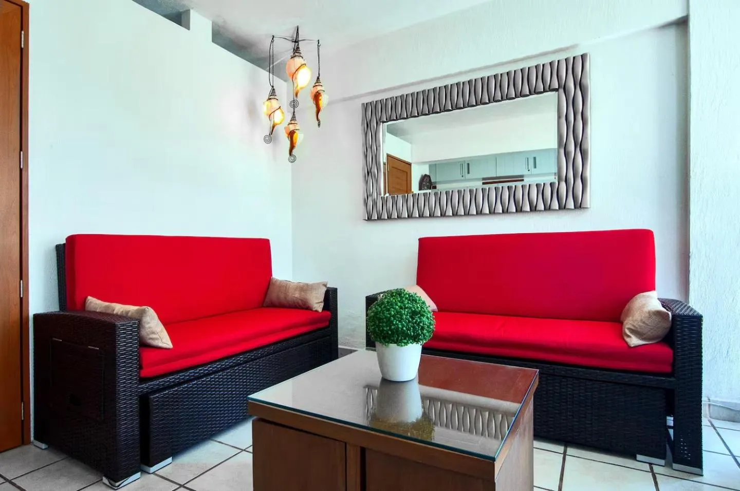 Living room in Marina Suites by Andiani Travel