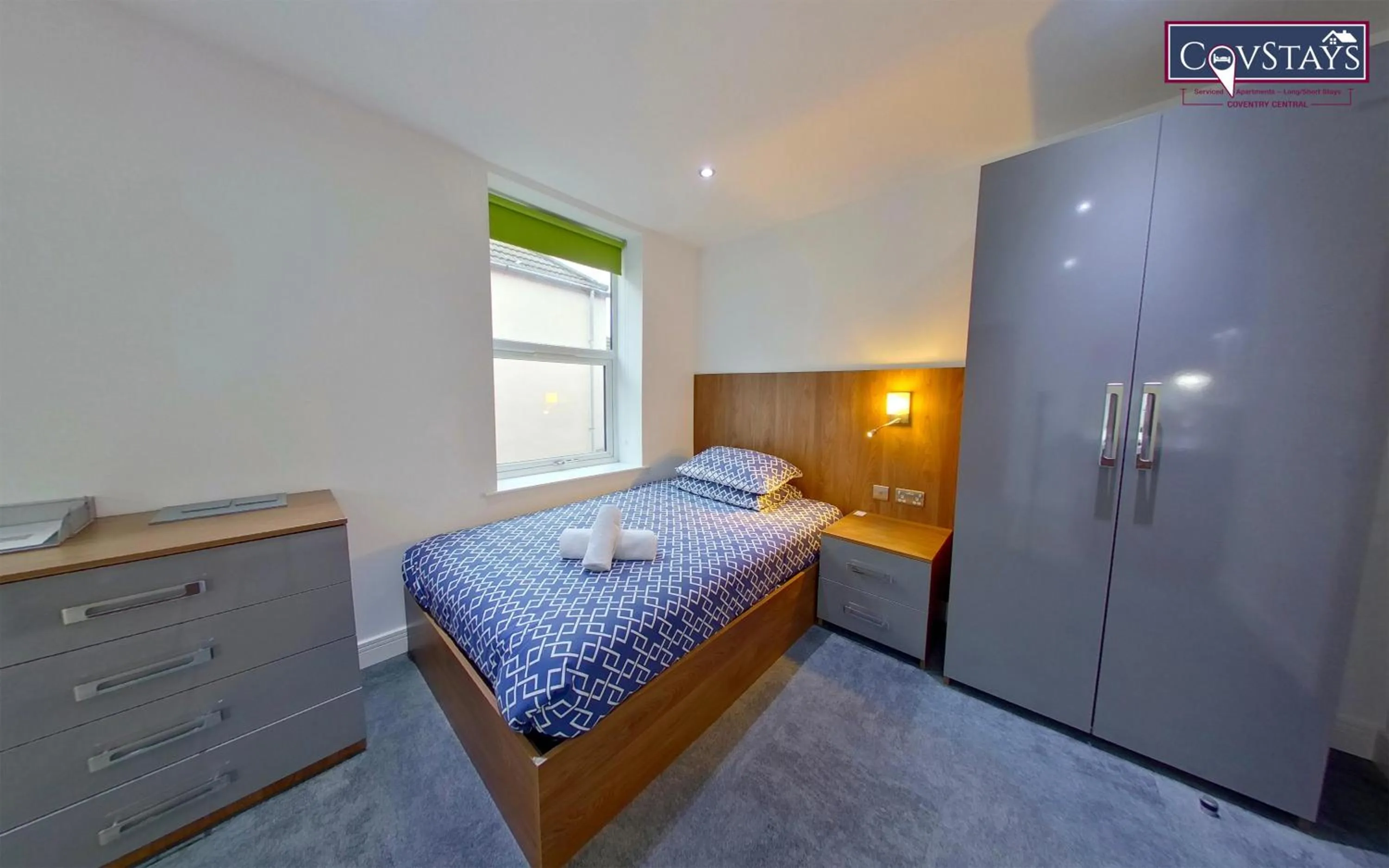 Bed in Victoria House - Deluxe Studios in Coventry City Centre, free parking, by COVSTAYS