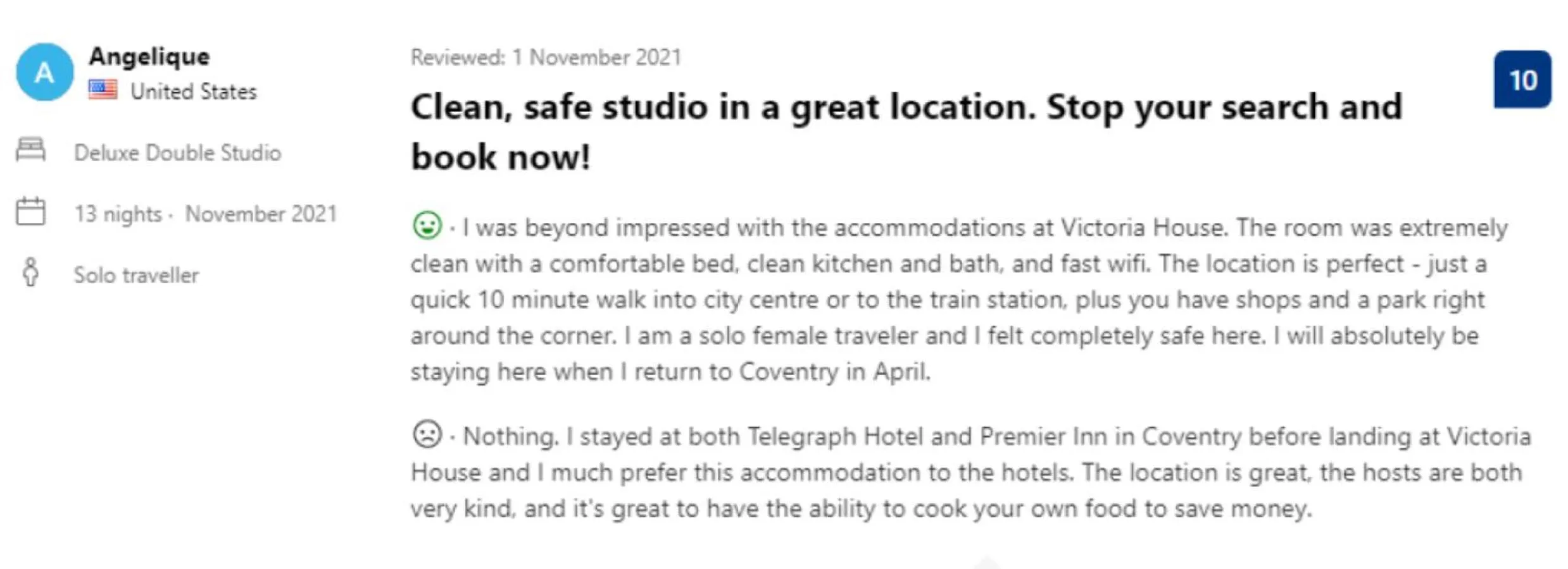 Victoria House - Deluxe Studios in Coventry City Centre, free parking, by COVSTAYS