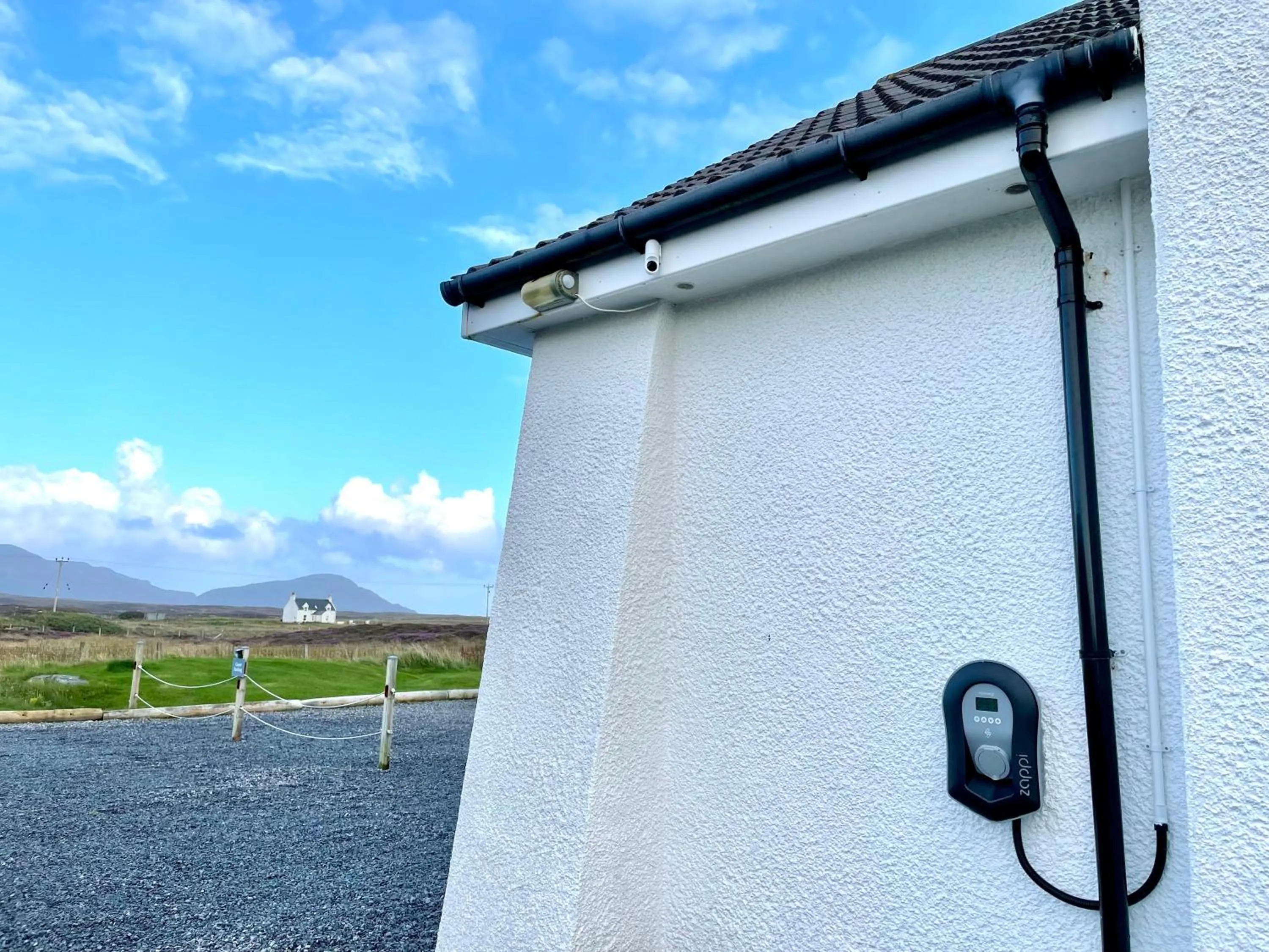 Parking in Grianaig Guest House & Restaurant, South Uist, Outer Hebrides