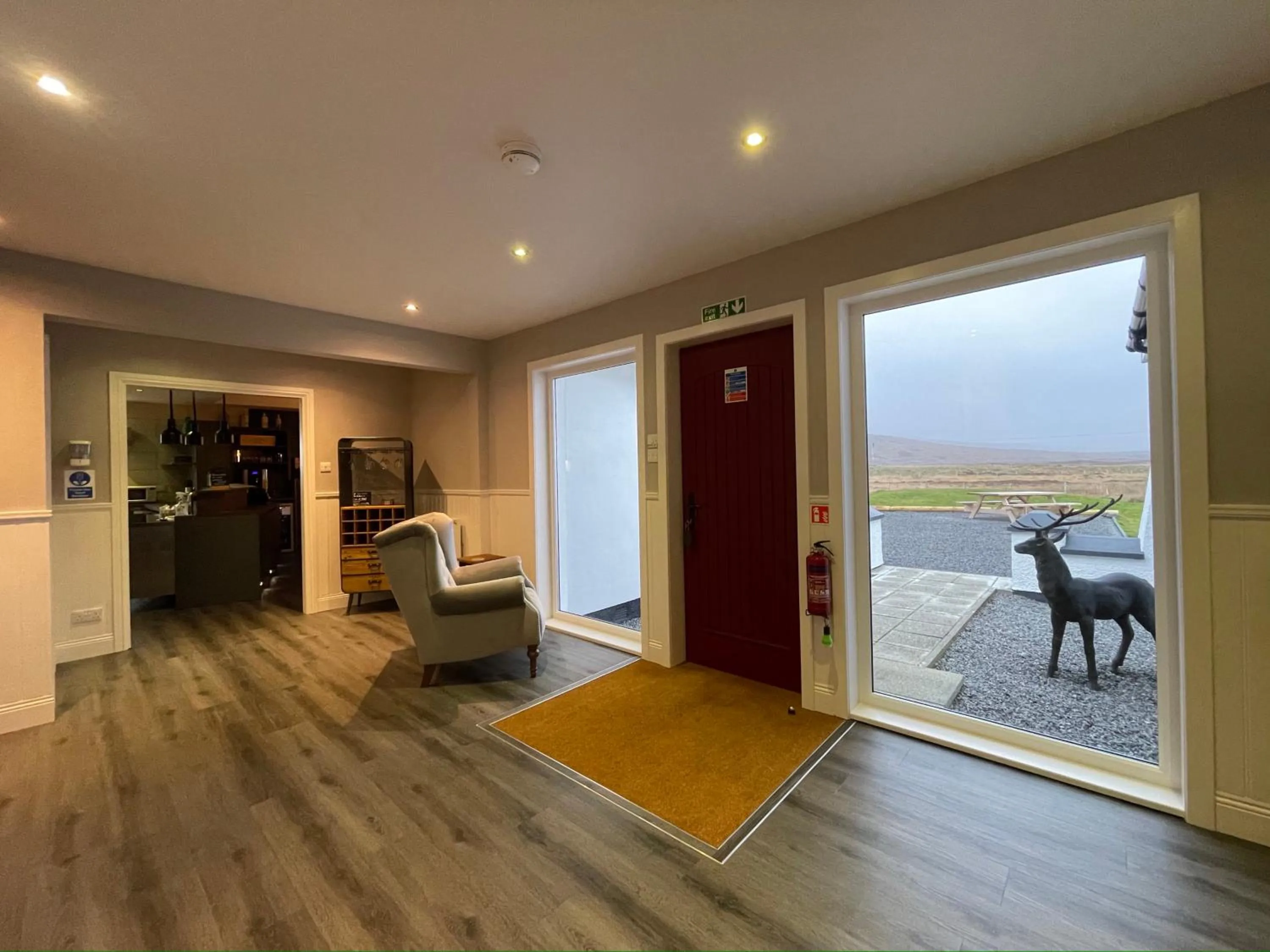 Facade/entrance in Grianaig Guest House & Restaurant, South Uist, Outer Hebrides