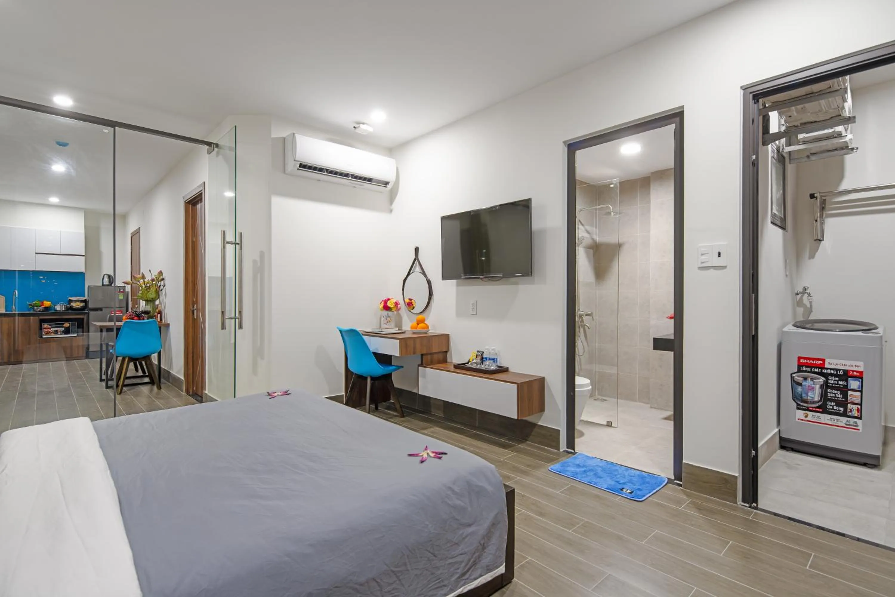 Photo of the whole room, Bed in TIDITEL Hotel and Apartment