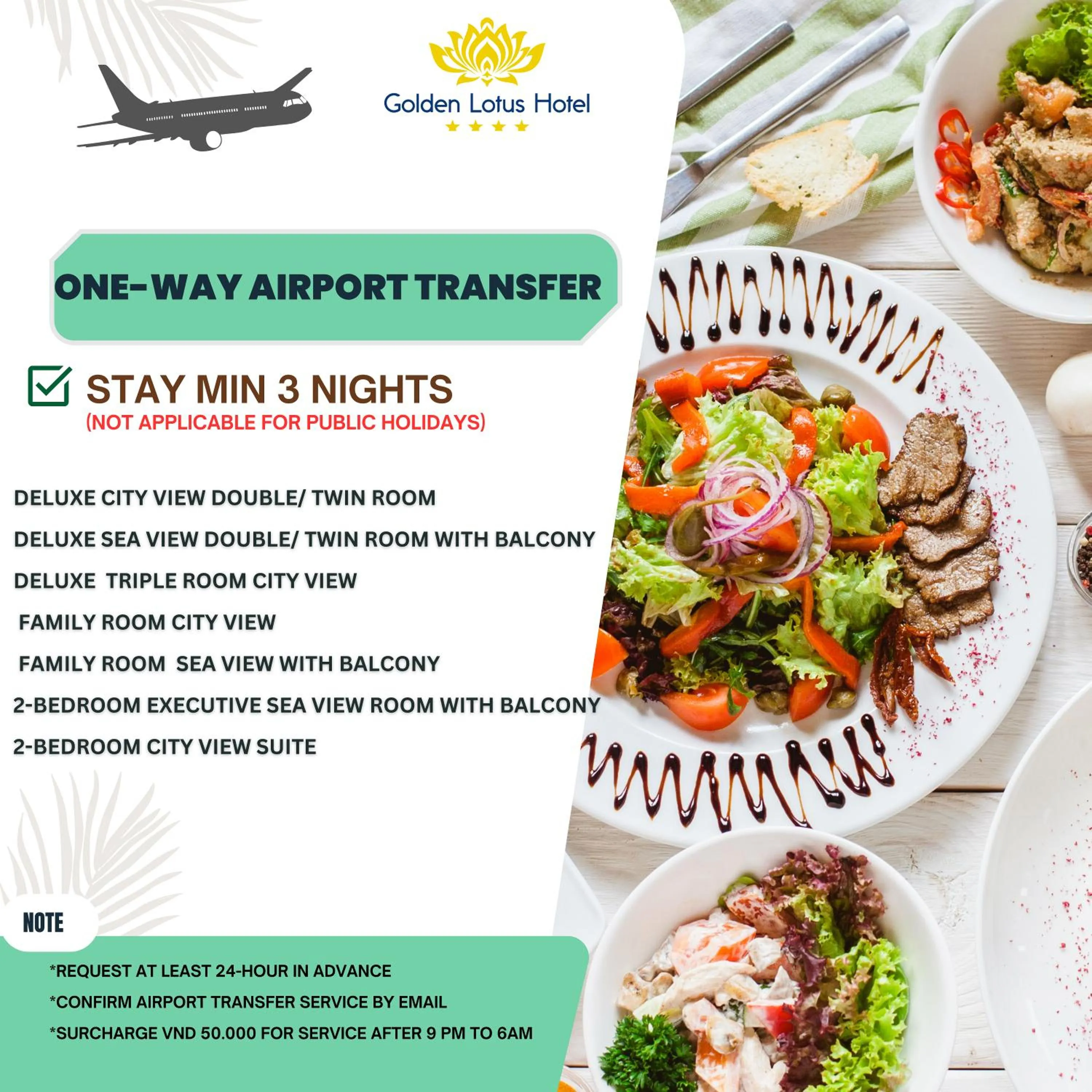 shuttle in Golden Lotus Hotel Da Nang - Rooftop Bar Sea View