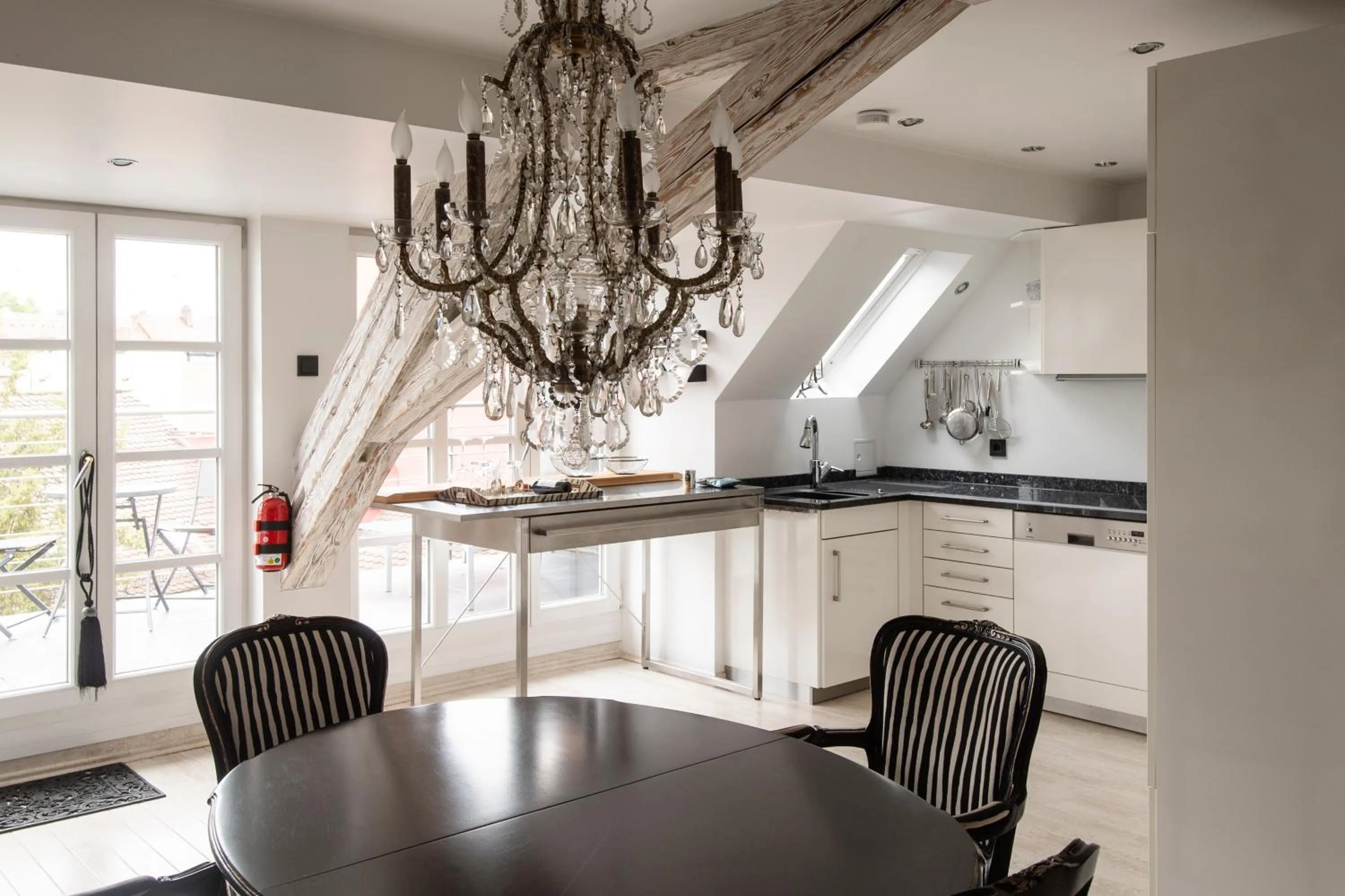 Kitchen or kitchenette in Werners Boutique Hotel