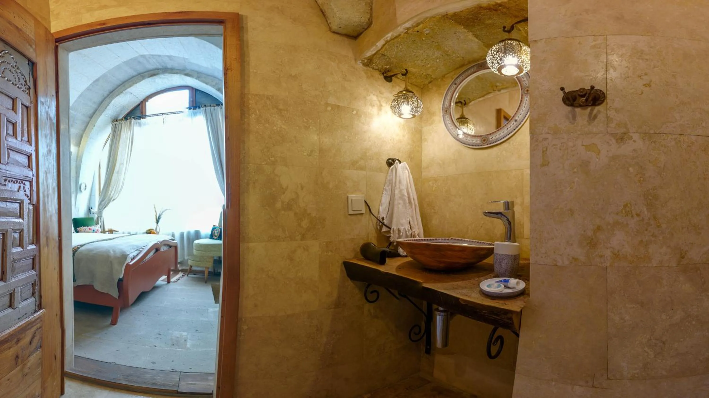 Toilet, Bed in Pigeon Hotel Cappadocia