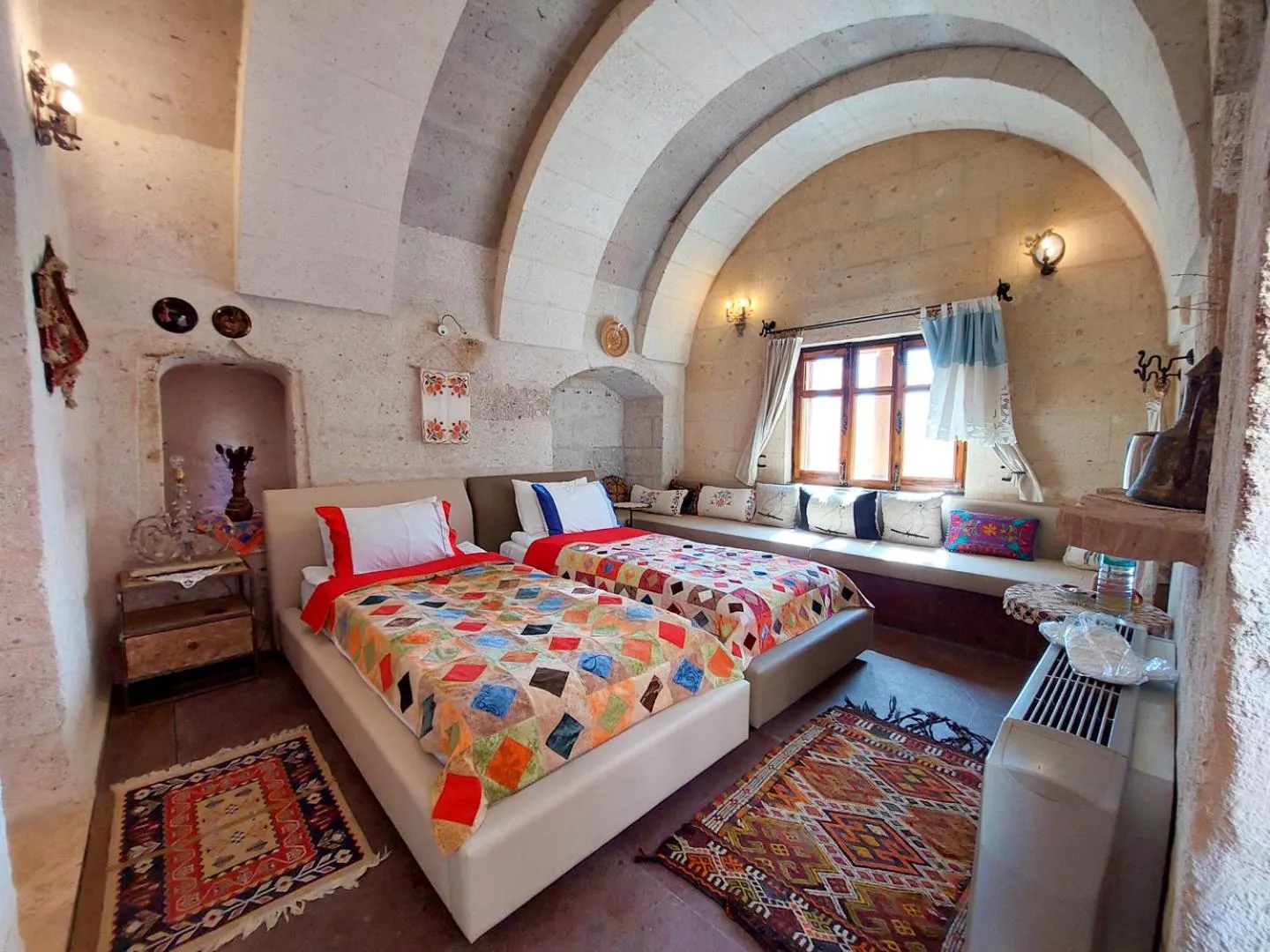 Bed in Pigeon Hotel Cappadocia