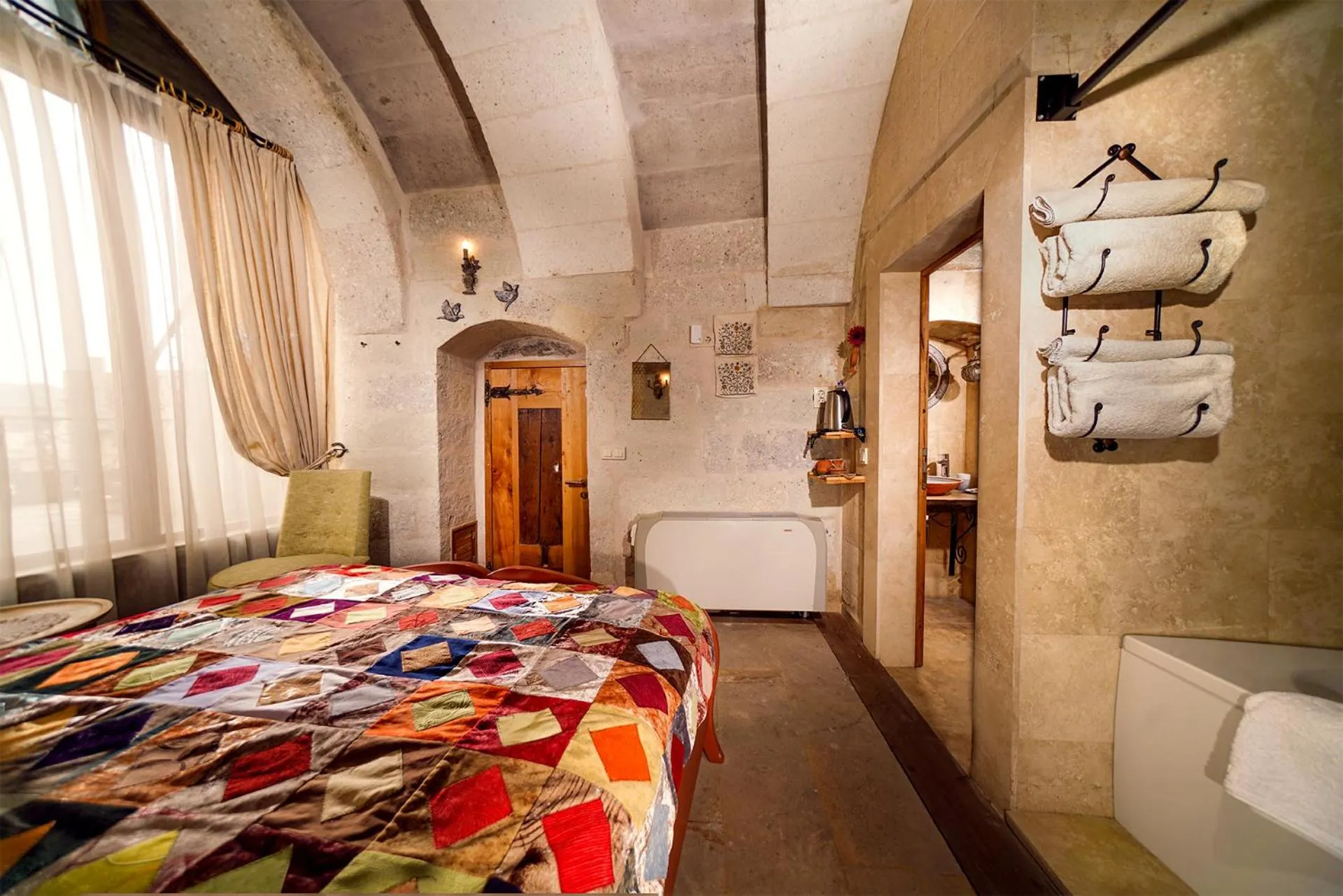 Bed in Pigeon Hotel Cappadocia