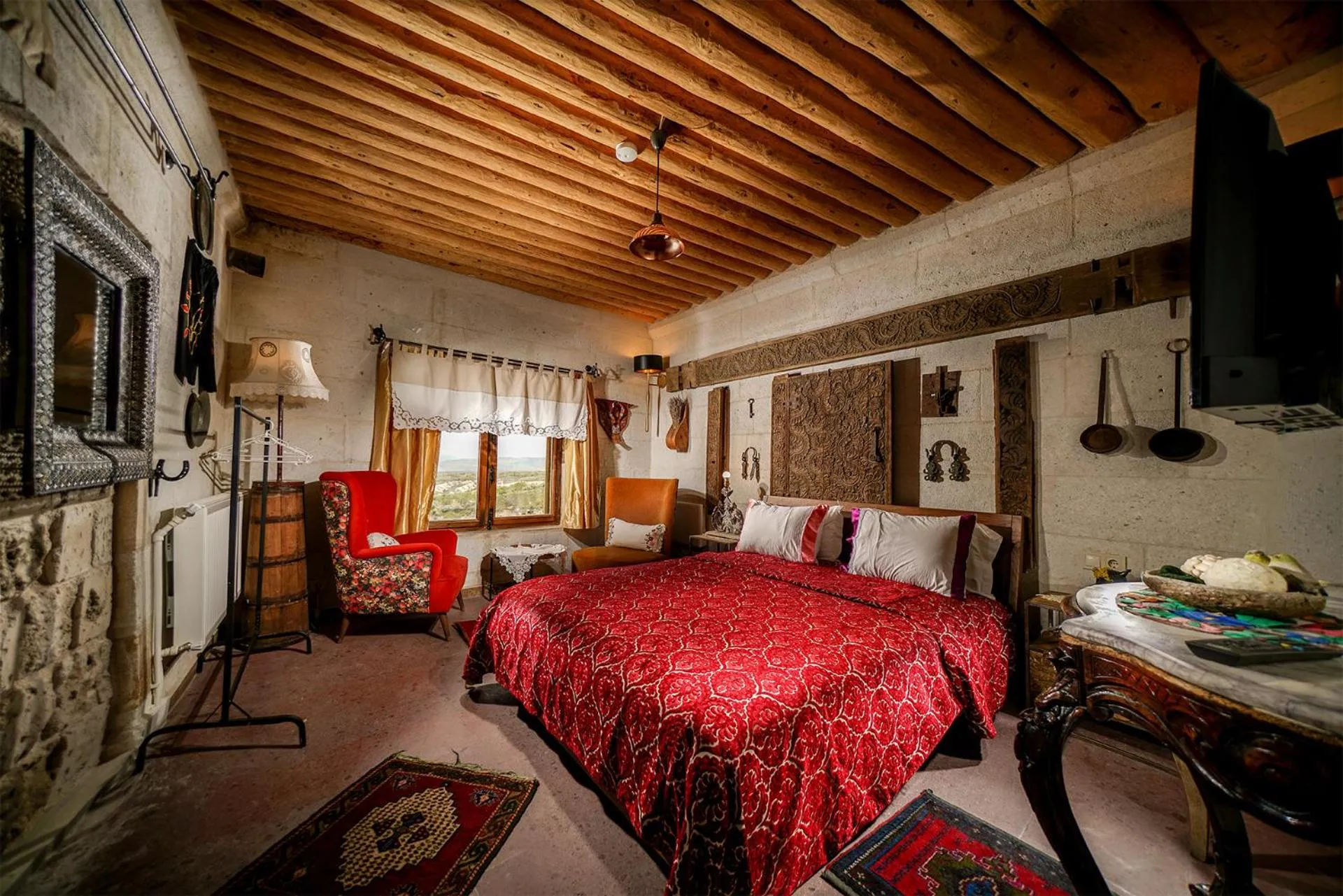 Bed in Pigeon Hotel Cappadocia