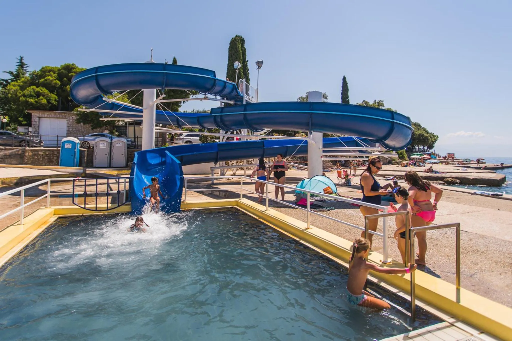 Beach in Adrialux Camping Mobile Homes