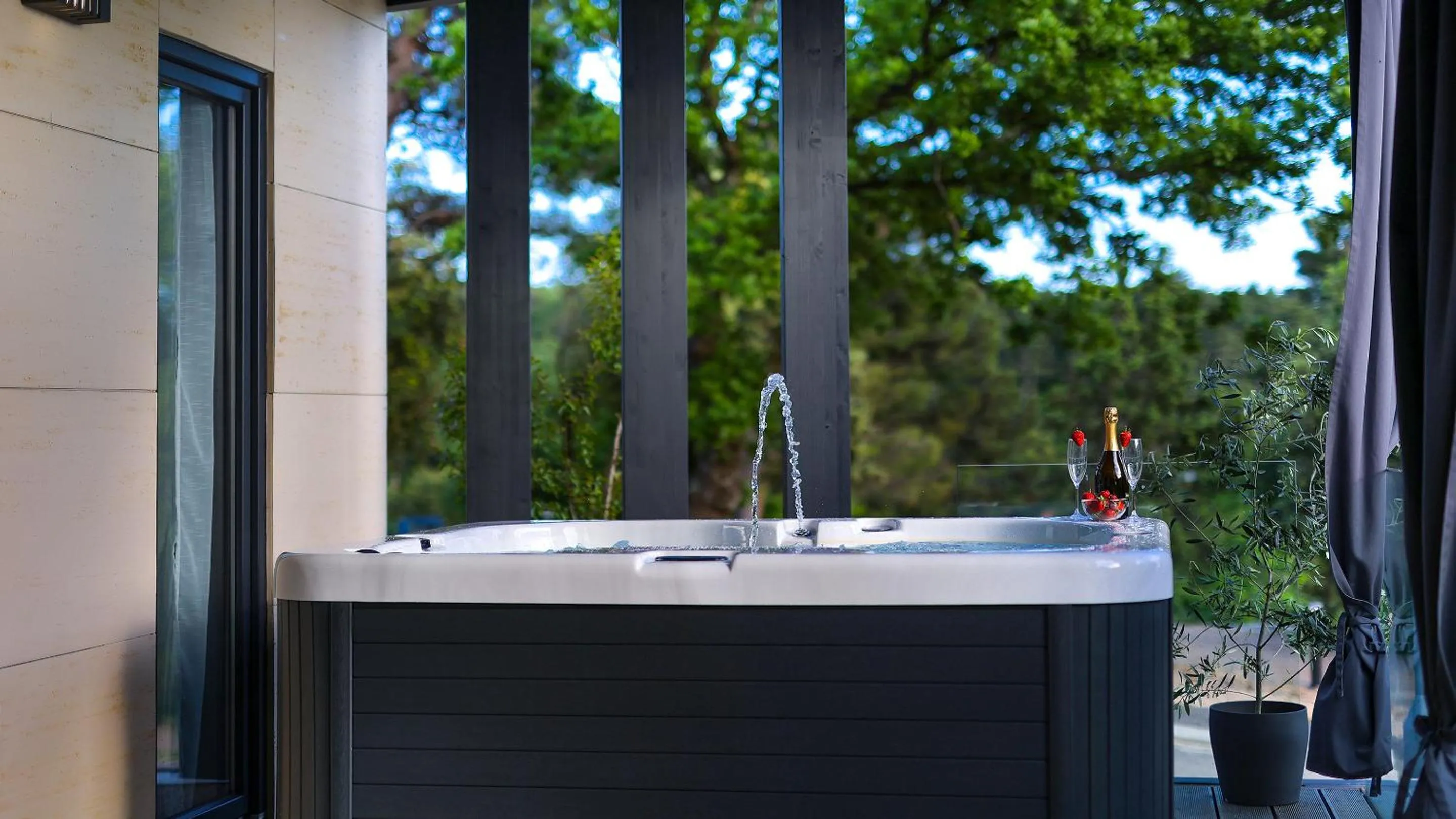 Open Air Bath in Adrialux Camping Mobile Homes