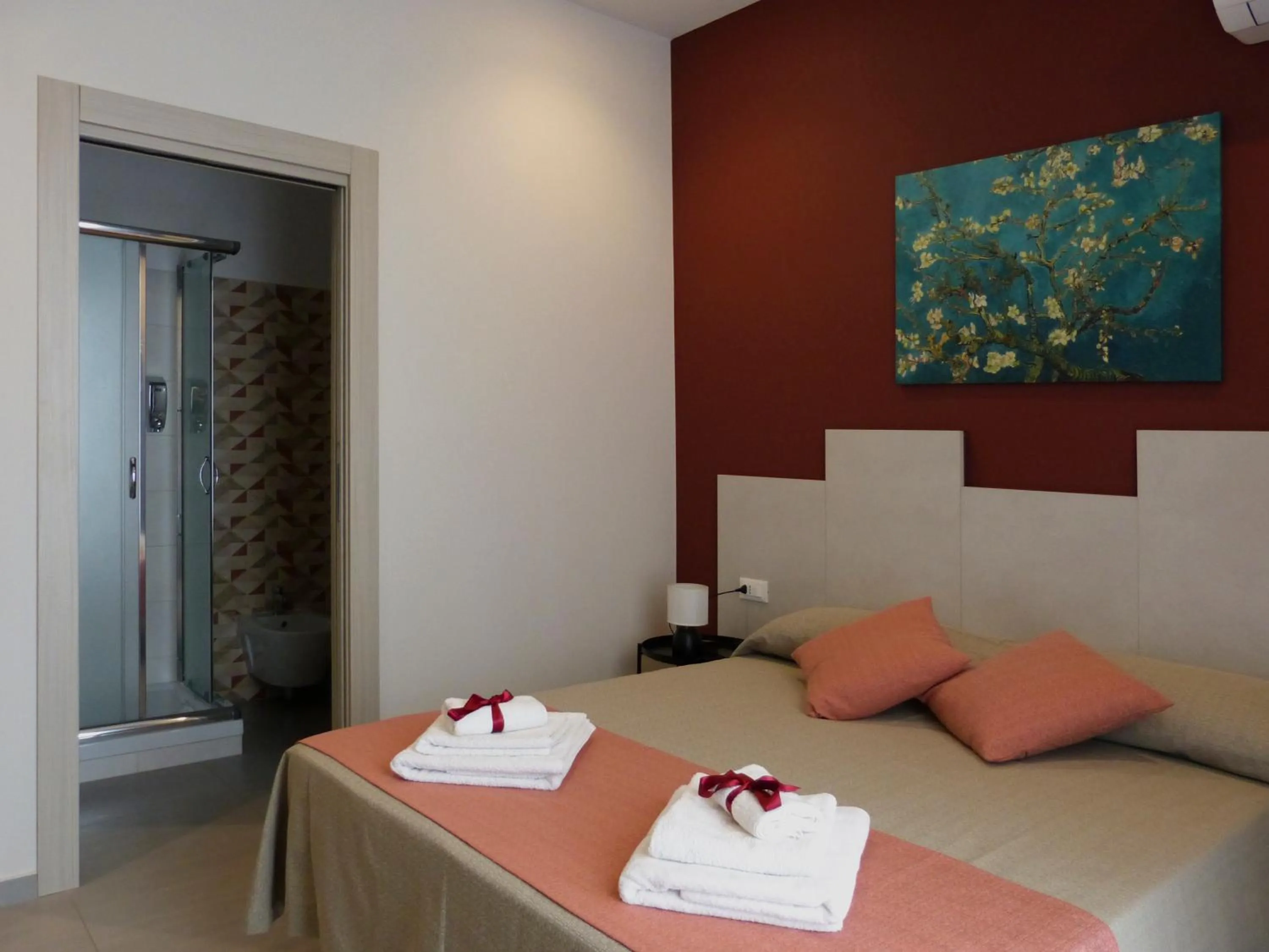 Bathroom, Bed in B&B Contessa dei venti