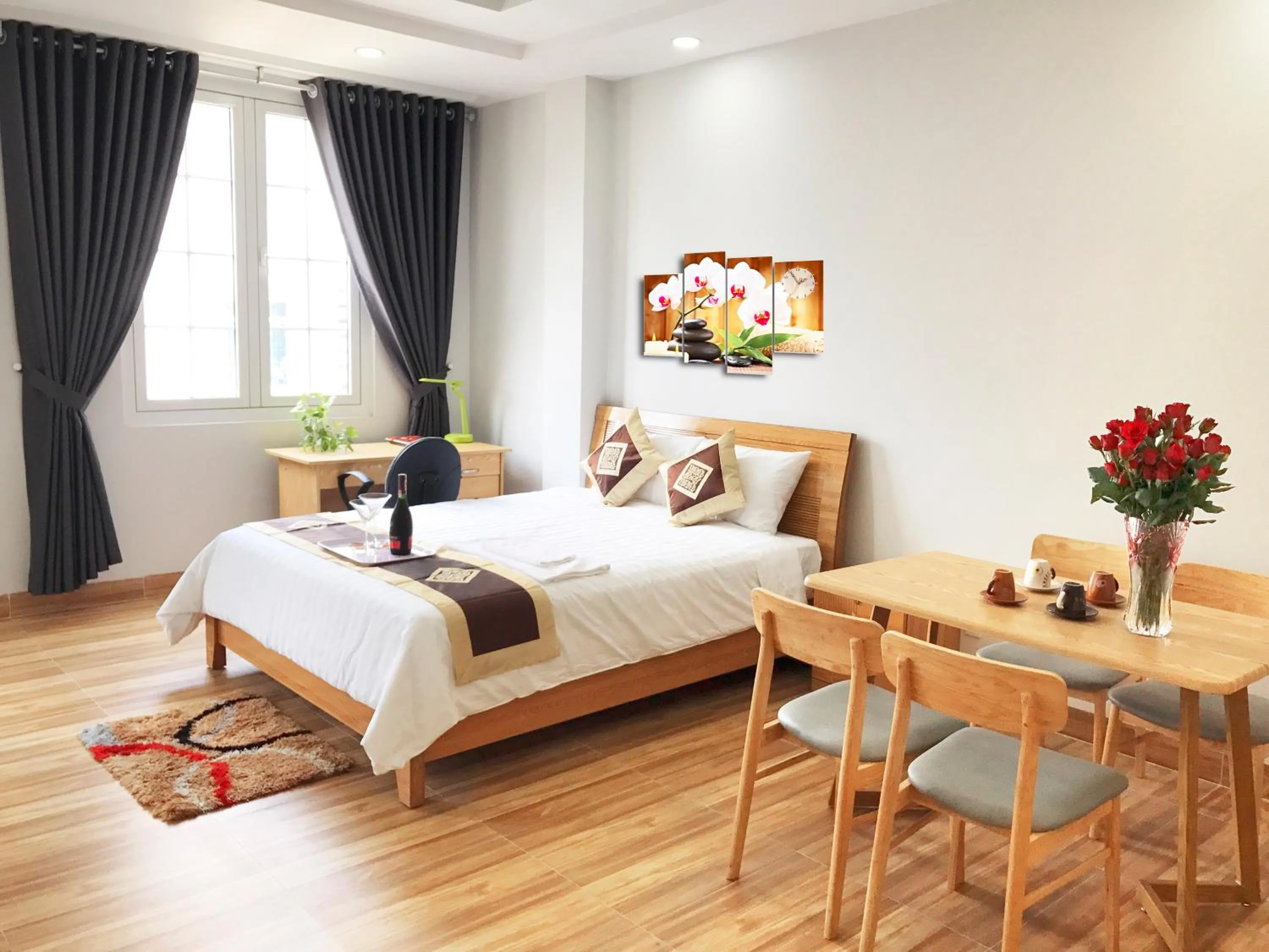 Photo of the whole room, Bed in The Lumiere near Tan Son Nhat Airport