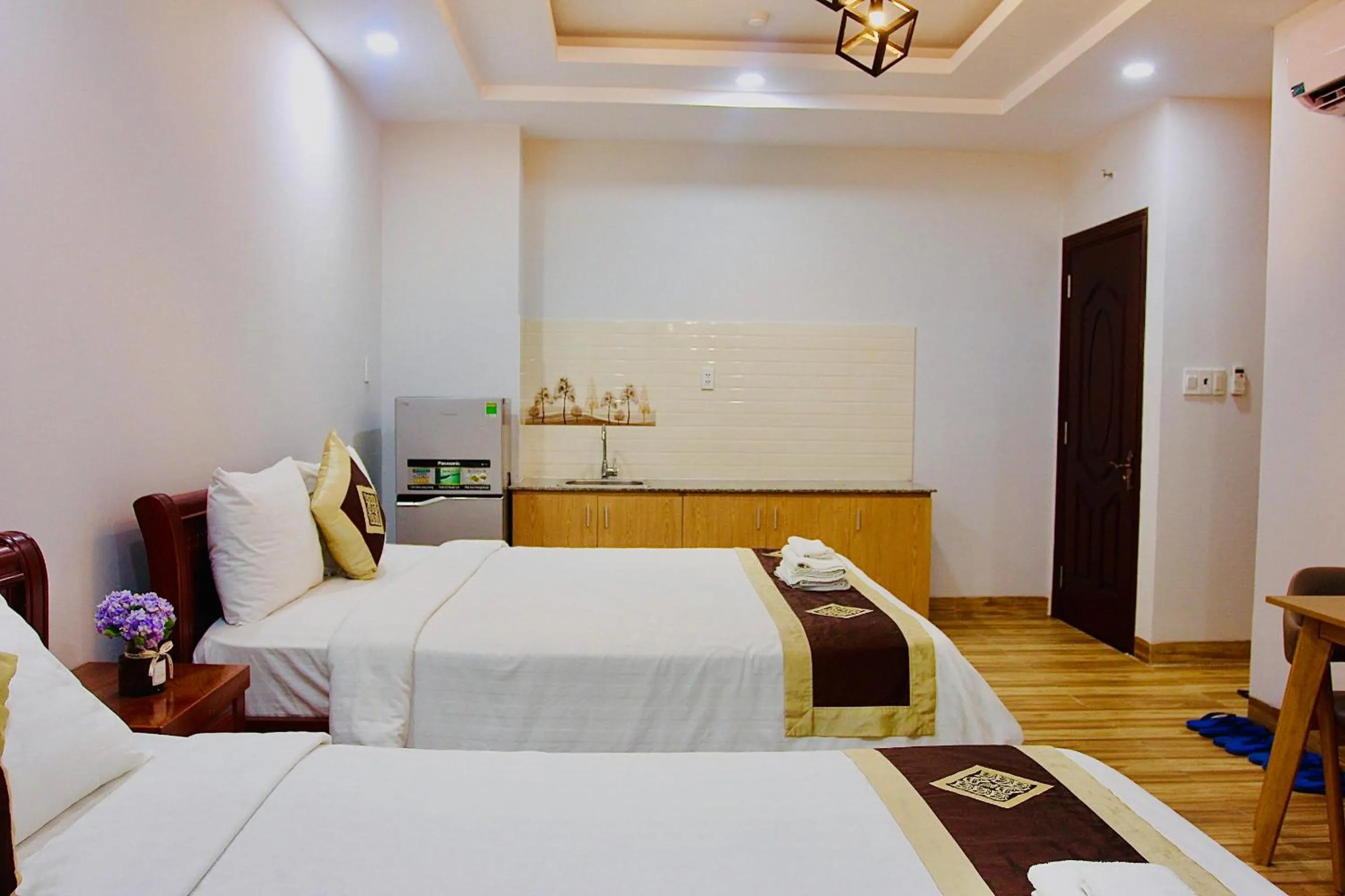 Photo of the whole room, Bed in The Lumiere near Tan Son Nhat Airport