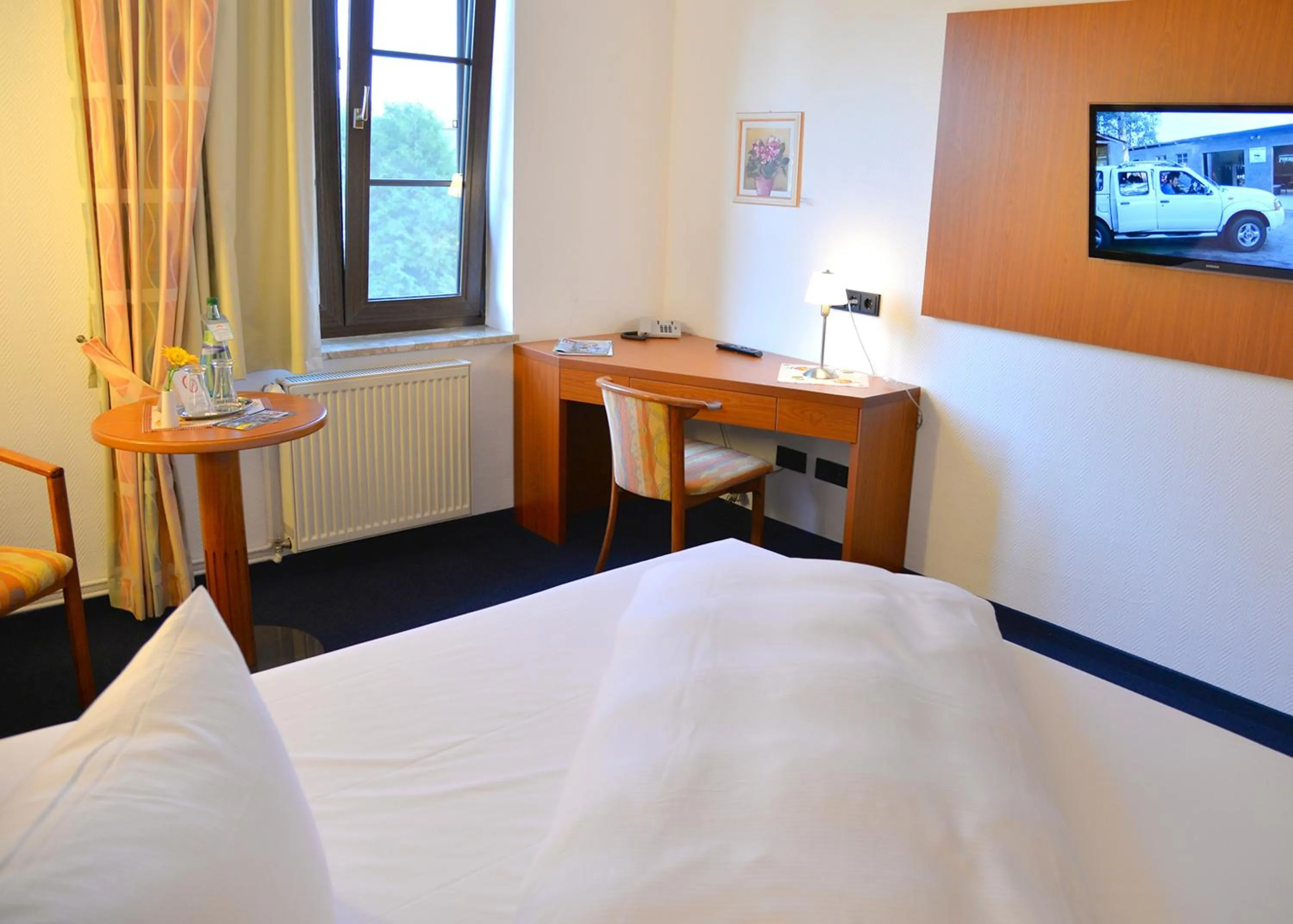 Bed in Hotel Spreewaldeck