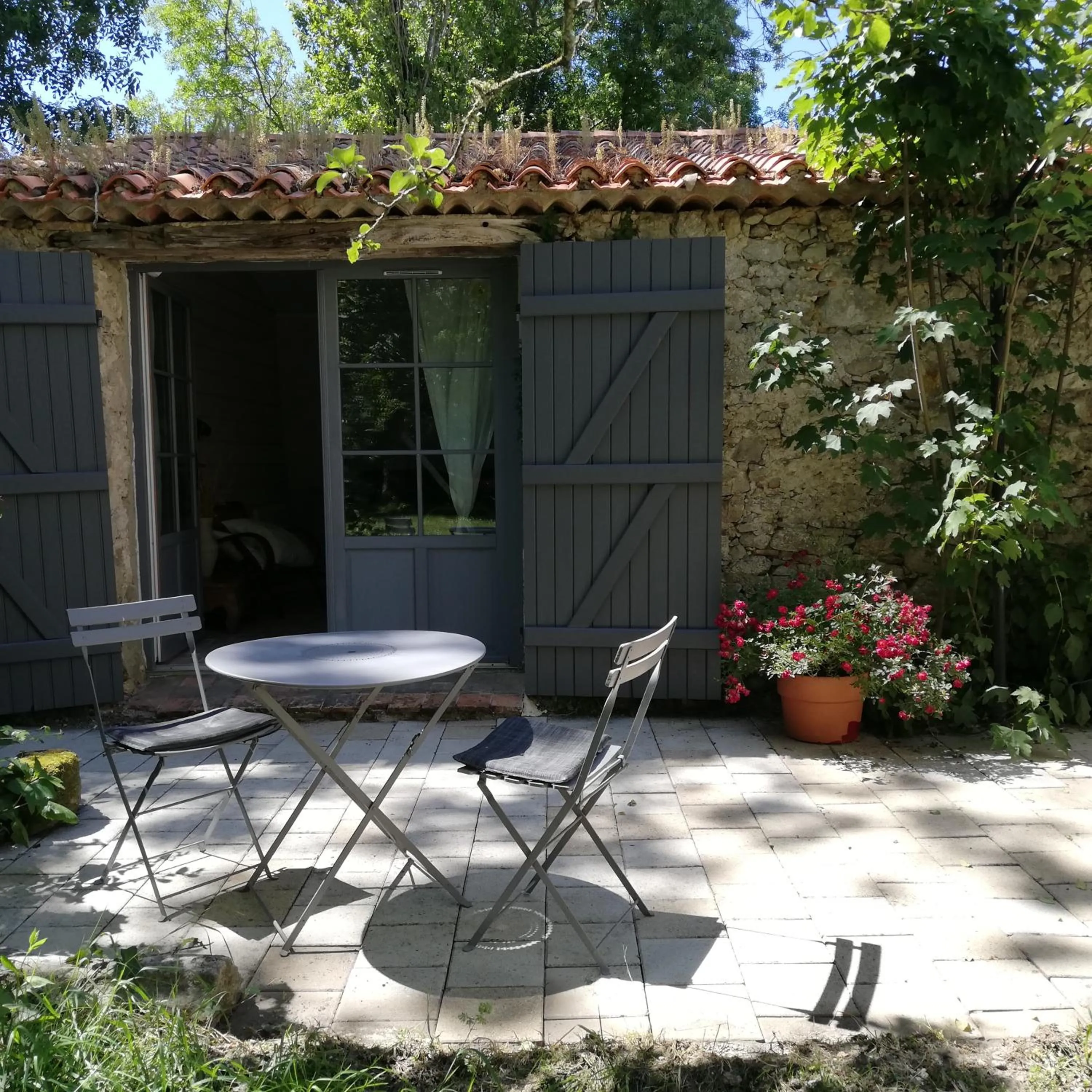 Patio in Au Logis de la Mongie