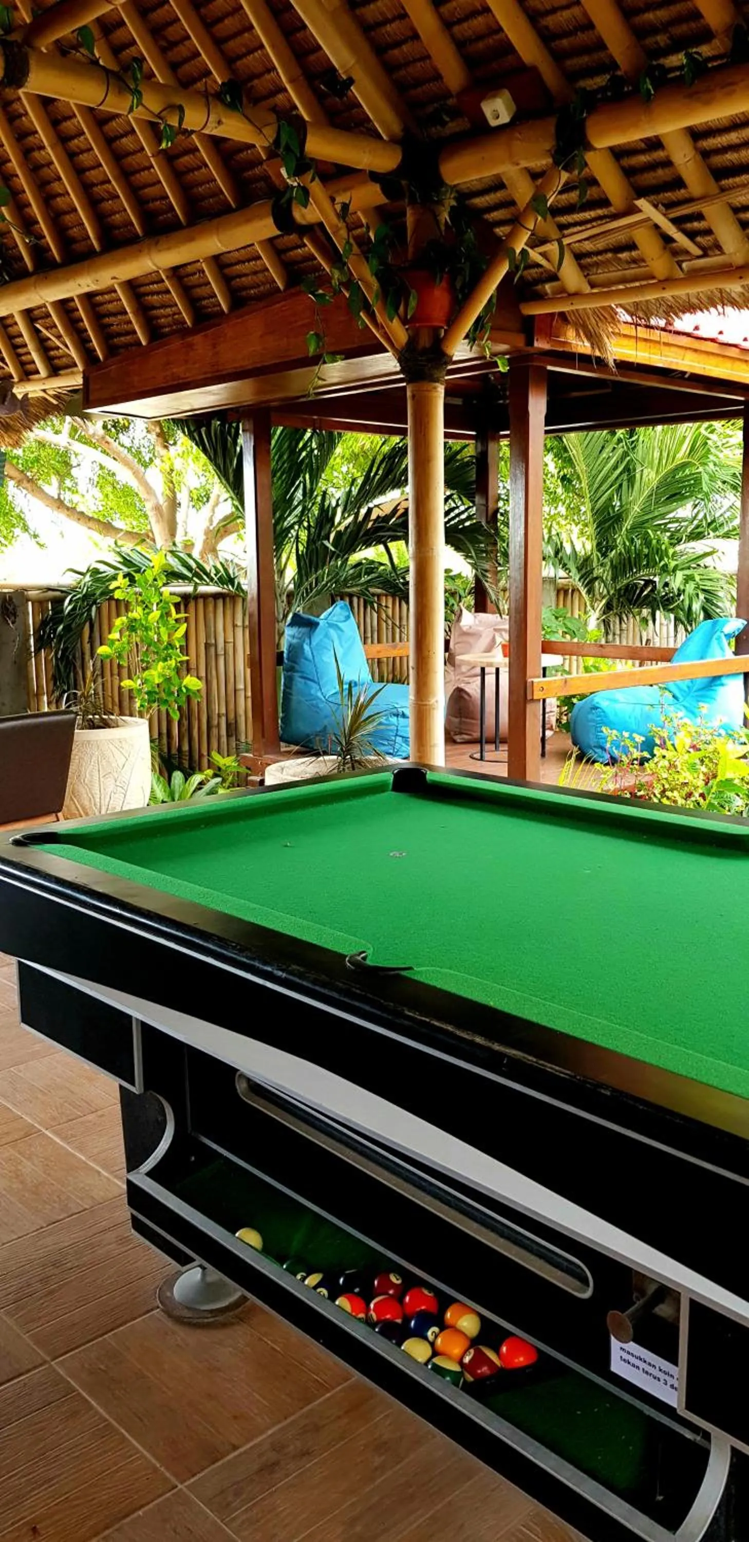 Lounge or bar in Ombak Resort at Ekas , a luxury surf and kite destination, Close to Inside Ekas beach